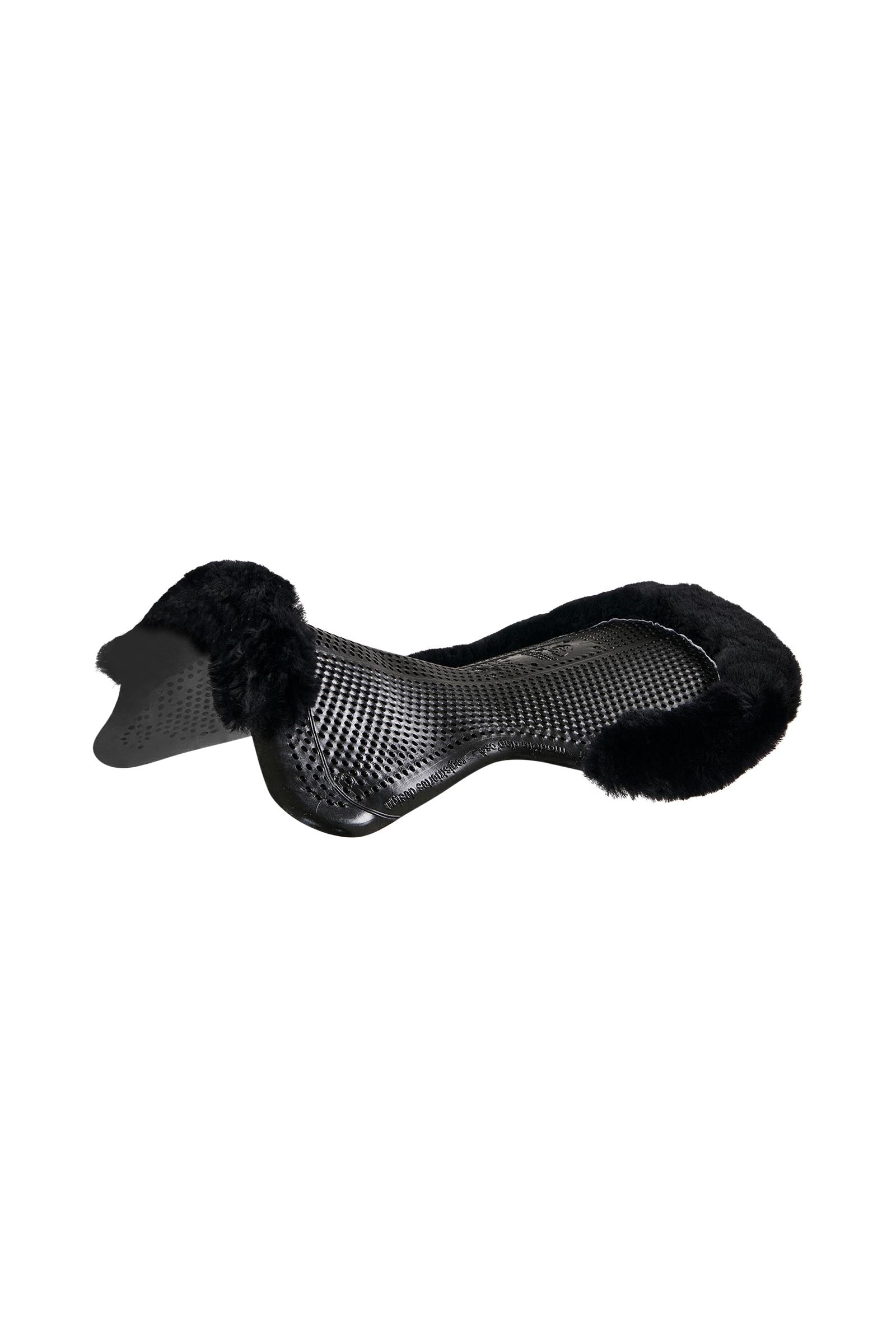 Acavallo Gel Antislip Classic Pony met Schapenvacht Halve Uitsparing Plat Zadeldekjes
