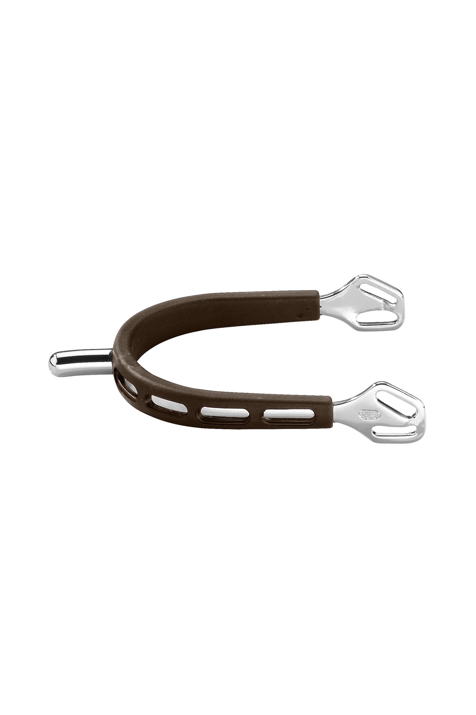 Sprenger Ultra Fit Grip sporen bruin, roestvrij staal, ronde hals Zwepen
