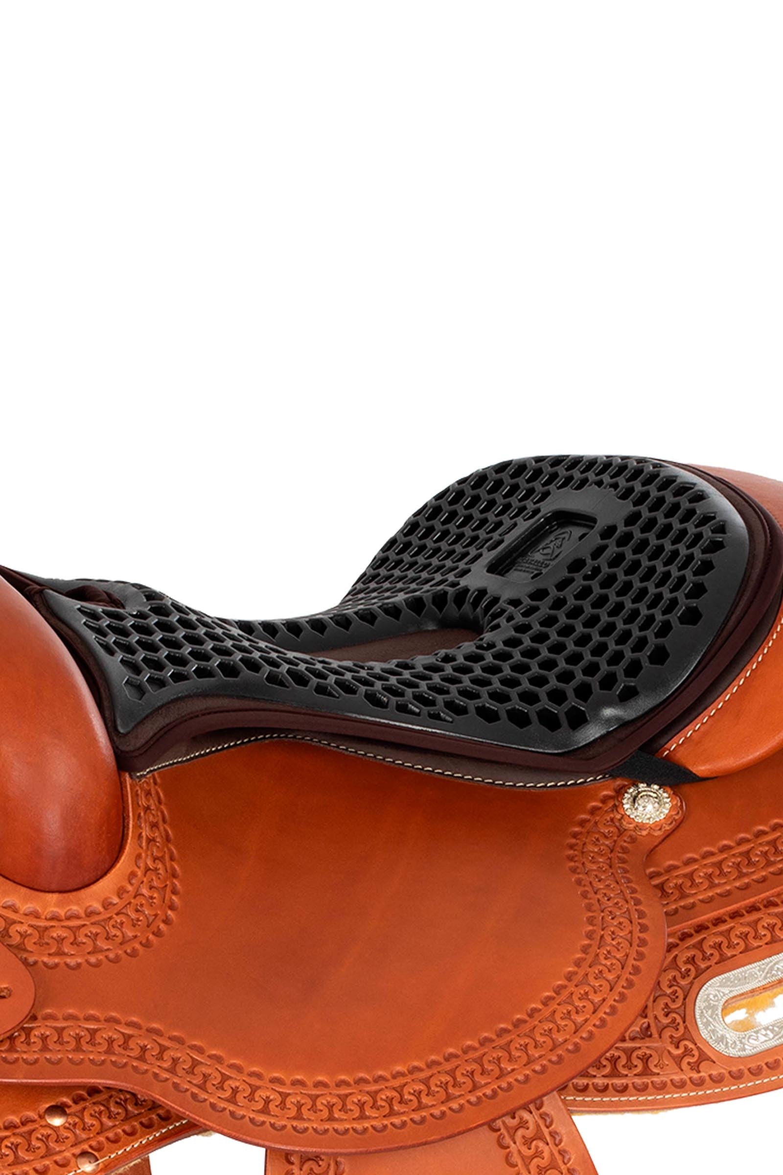 Acavallo Ortho-Pubis Seat Saver Western Hexa Gel-Out Dri-Lex, 20 mm Saddle Pads