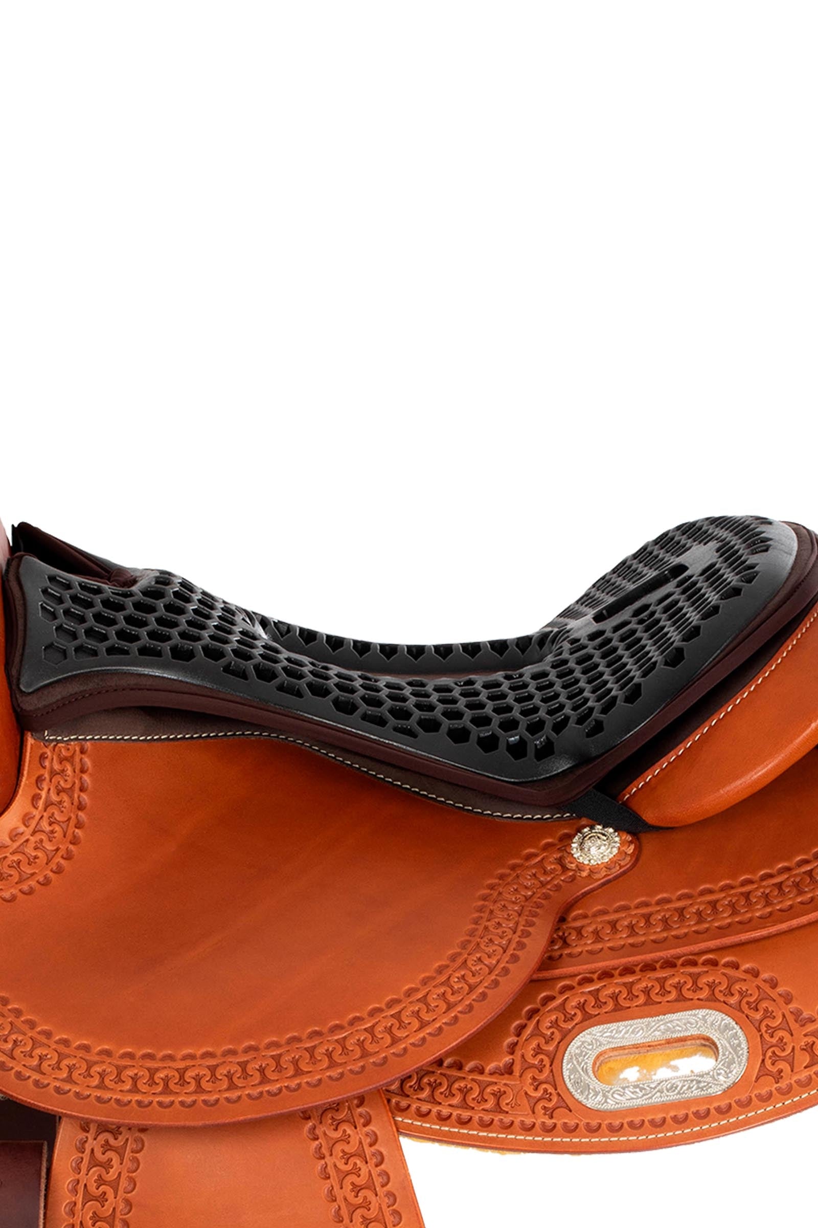 Acavallo Ortho-Pubis Seat Saver Western Hexa Gel-Out Dri-Lex, 20 mm Saddle Pads