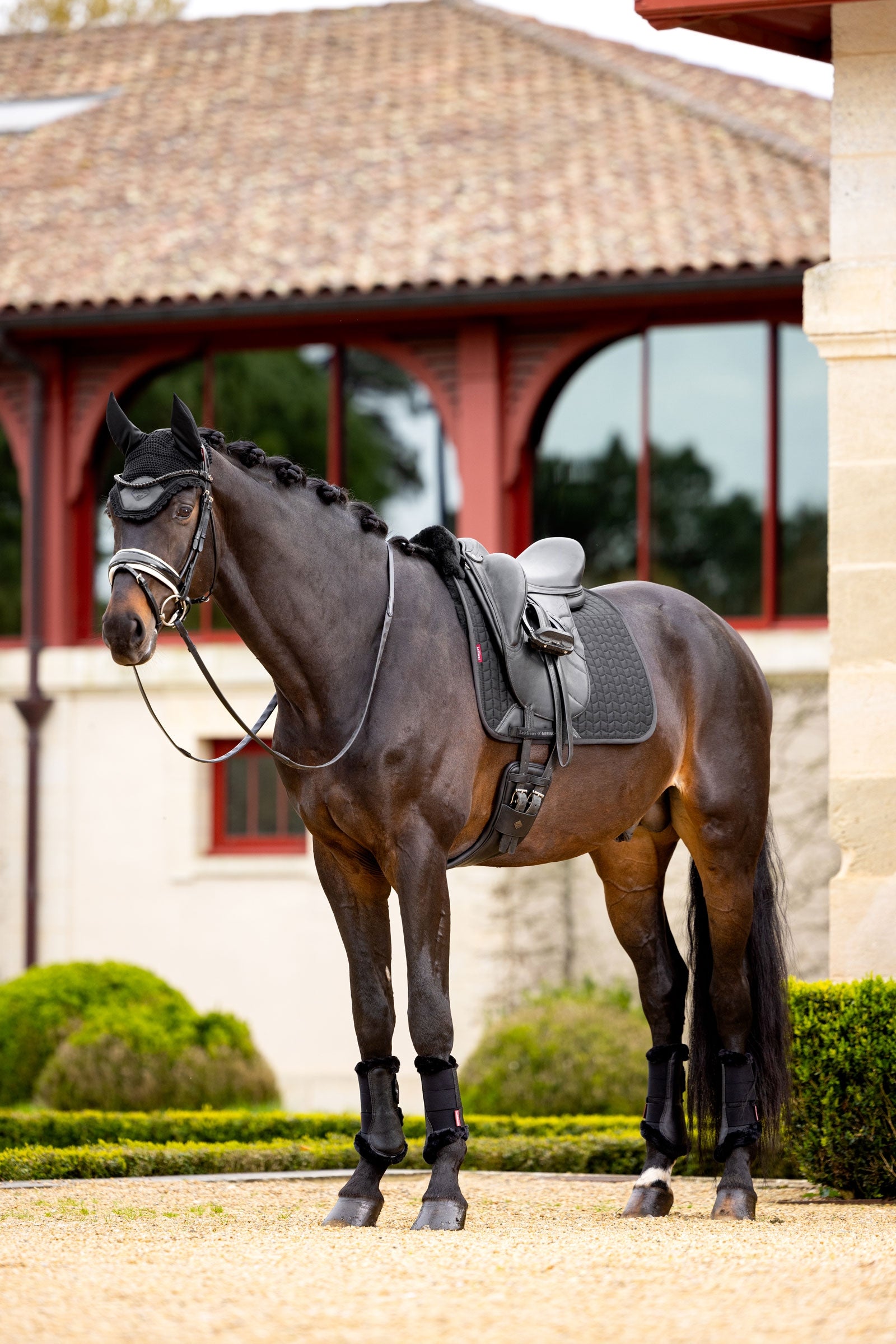 LeMieux Merino+ Dressage Saddle Pad half lined Saddle Pads