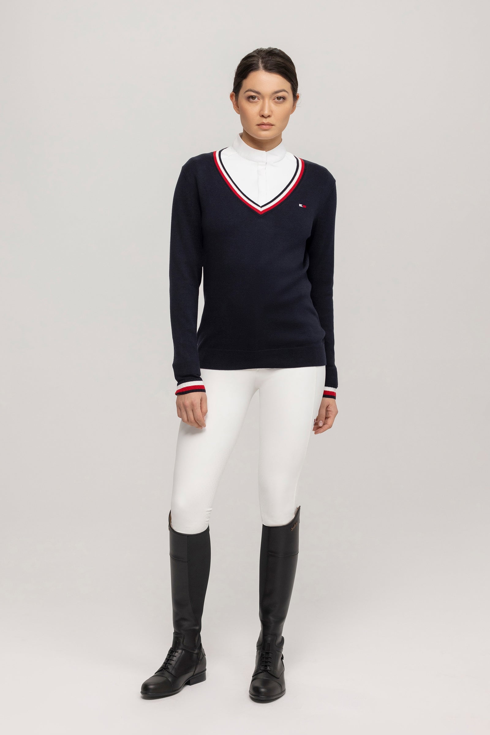 Tommy Hilfiger Equestrian Indiana Women´s V-neck Sweater Women’s Riding Clothing