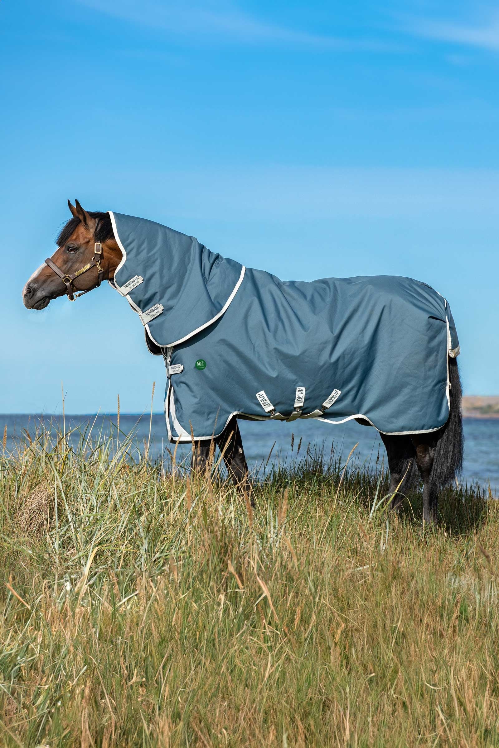 Horseware Amigo AmEco 12 Plus Turnout Rug With Detachable Neck, 0 g Horse Rugs