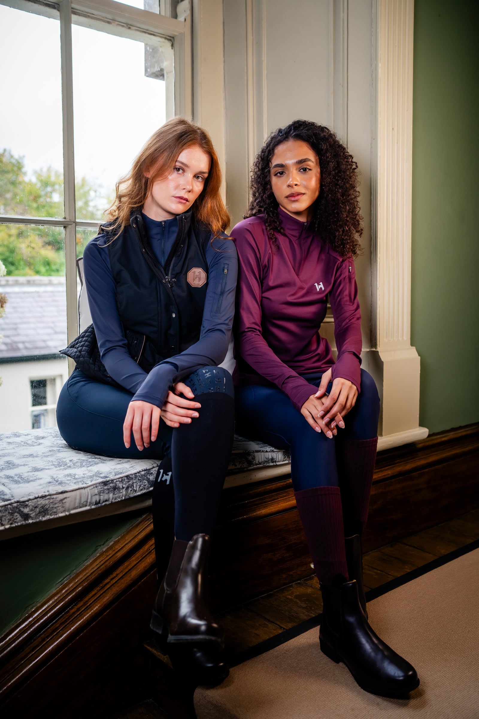 Horseware Strive Winter 1/4-ritstop voor dames Dames paardrijkleding