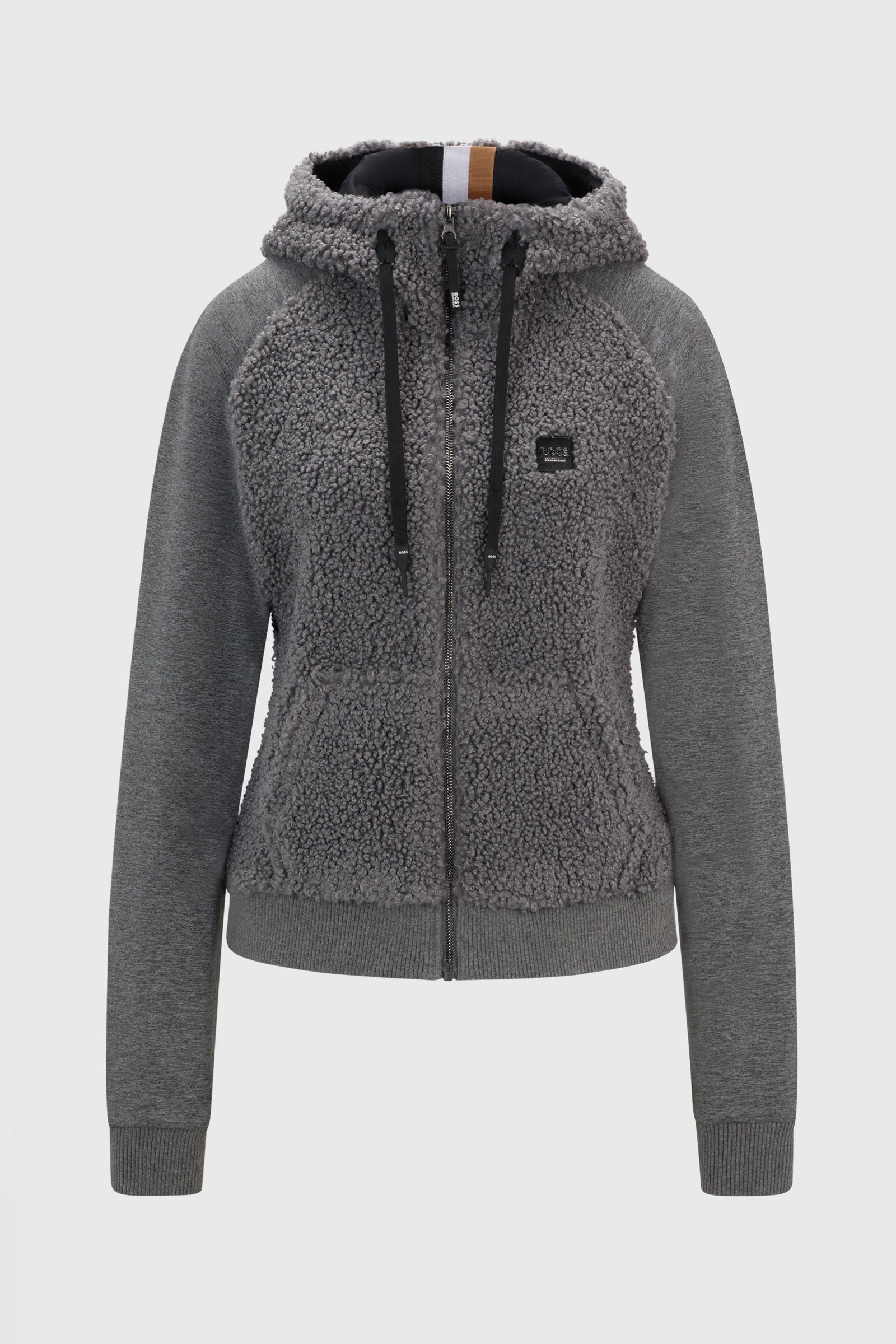 Boss Riva Teddy Hybrid Zip hoodie Dames paardrijkleding