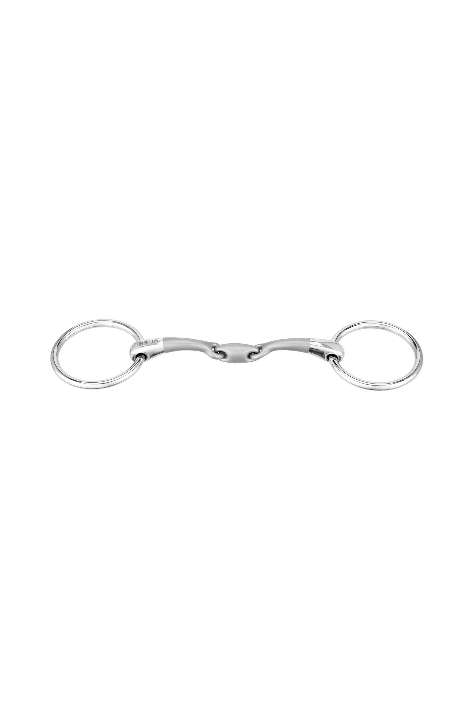 Sprenger Satinox Bradoon, Double Jt. 12mm, 55mm Ring, Stainless St. Horse Bits