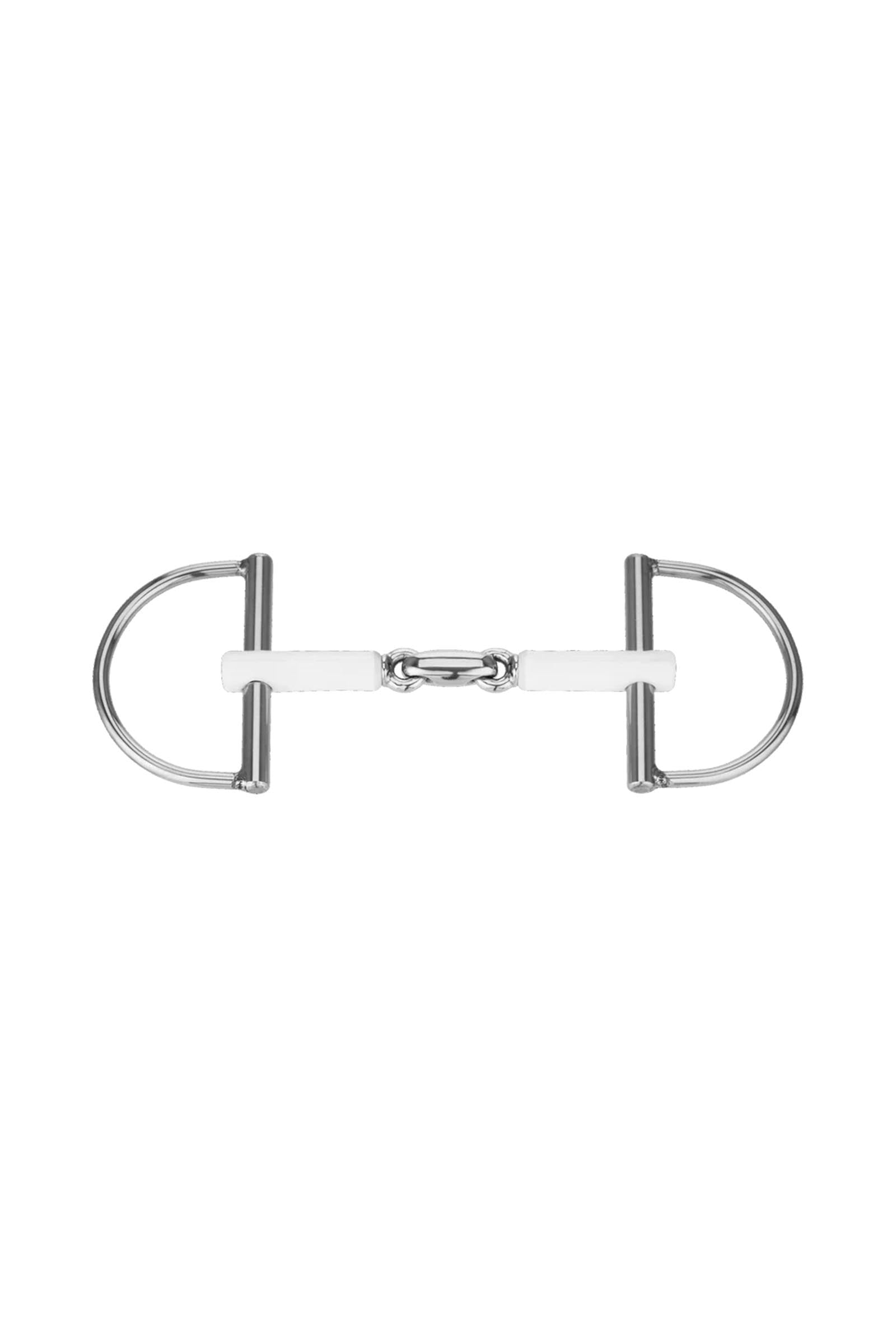 Sprenger Nathe Control D-ring watertrens, dubbel gebroken, 15 mm, thermoplast Bitten