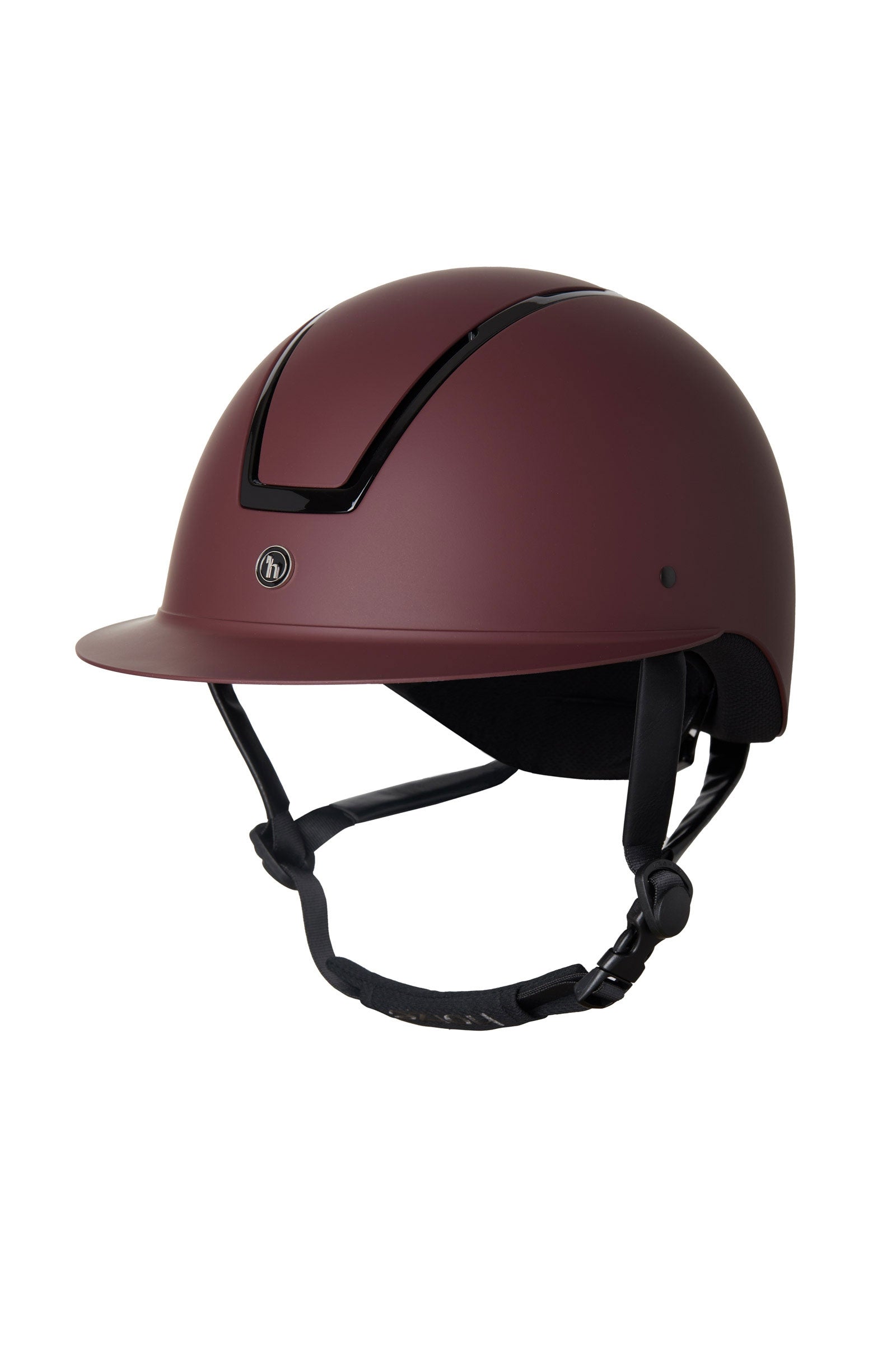 Horze Noir Paardrijcap II met Glimmend Frame & Zonneklep Paardrijcaps & Bodyprotectors