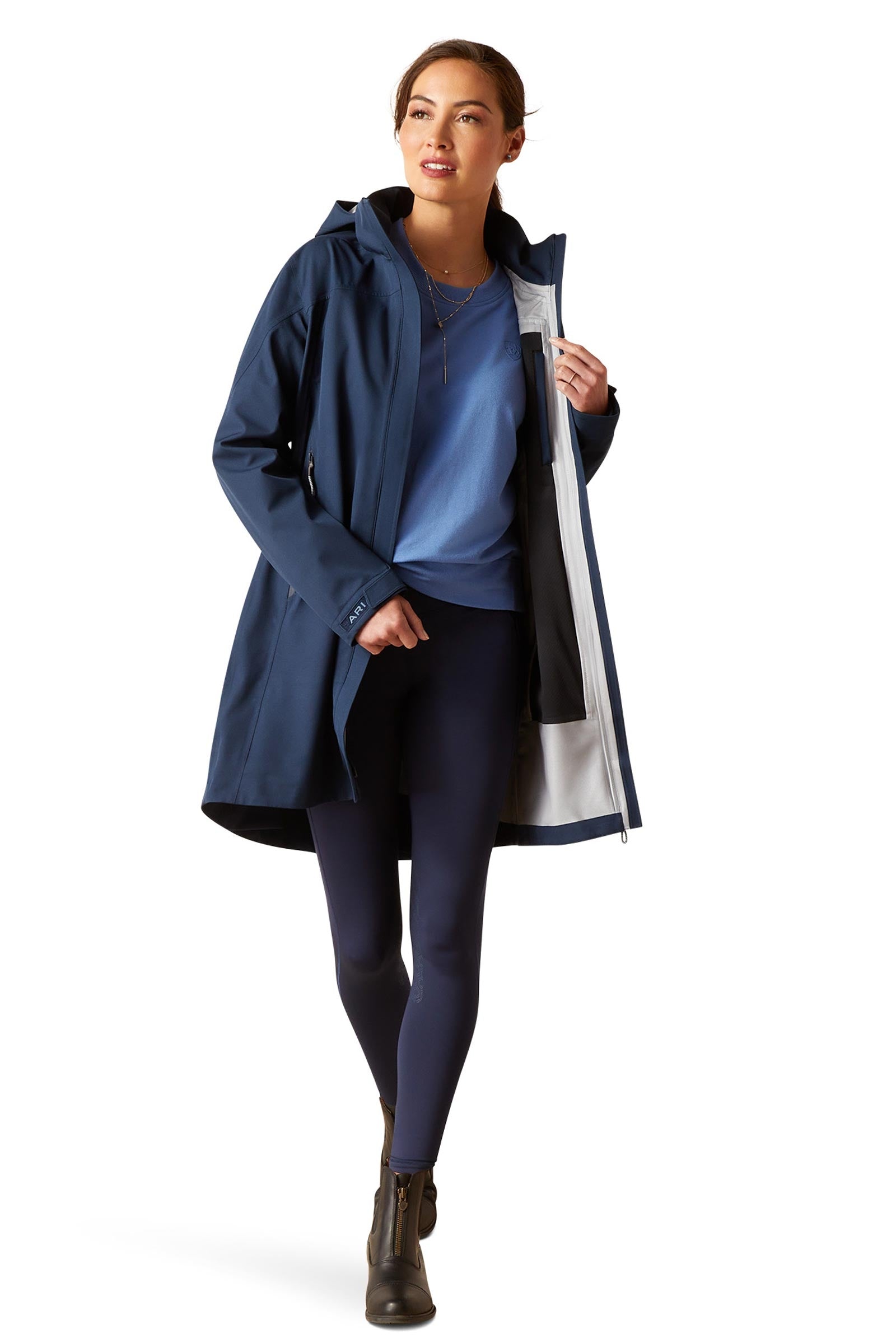 Ariat Coastal H2O lange waterdichte damesjas Dames paardrijkleding