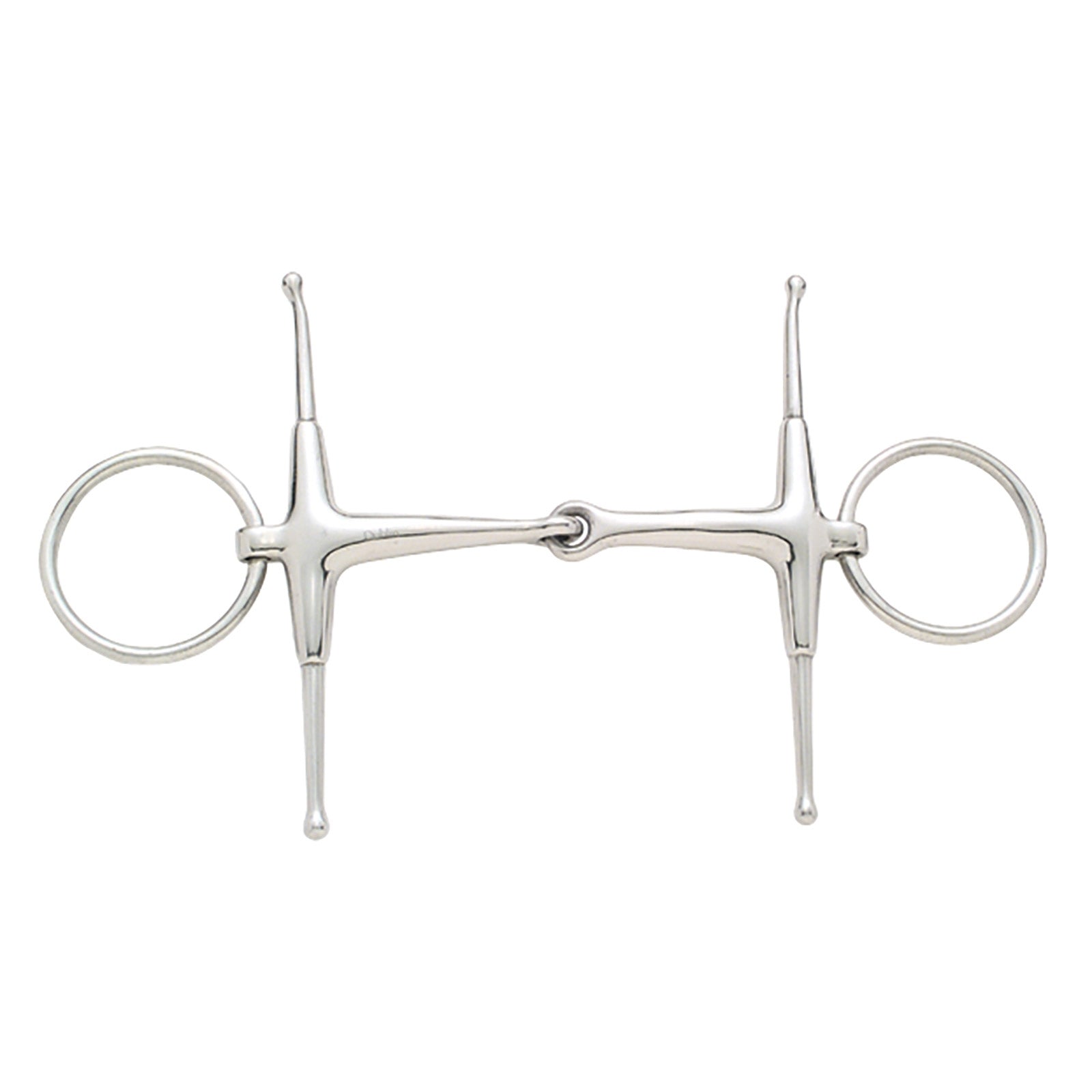 Korsteel Stainless Steel Jointed Fulmer Snaffle Bit Bitten