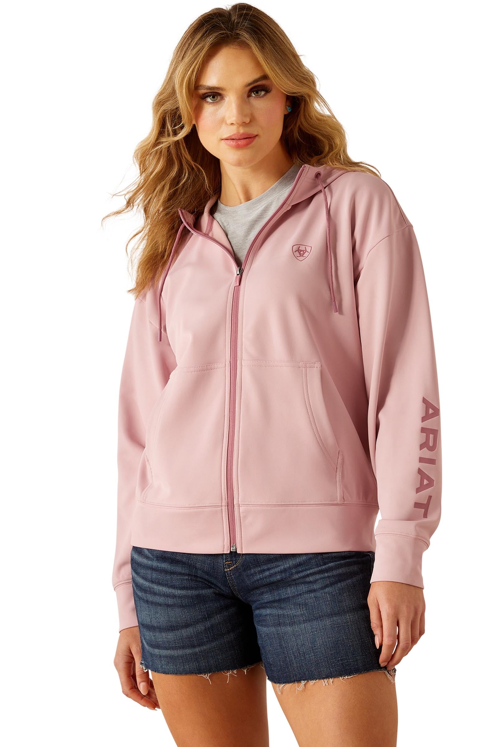 Ariat Breeze dames-hoodie met volledige ritssluiting Dames paardrijkleding