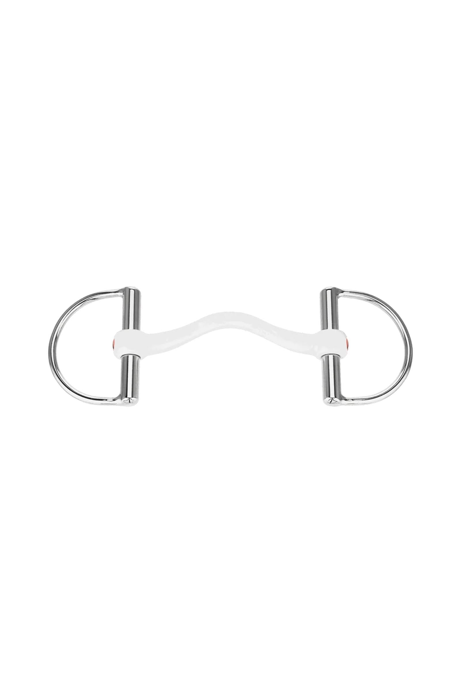 Sprenger Nathe CM D-ring bit, zachte stang met tongboog, 15 mm, thermoplast Bitten