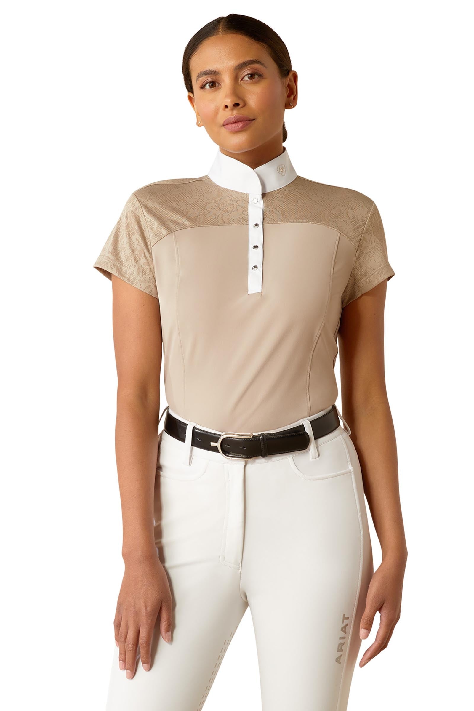 Ariat Bellatrix dameswedstrijdshirt met korte mouwen Dames paardrijkleding