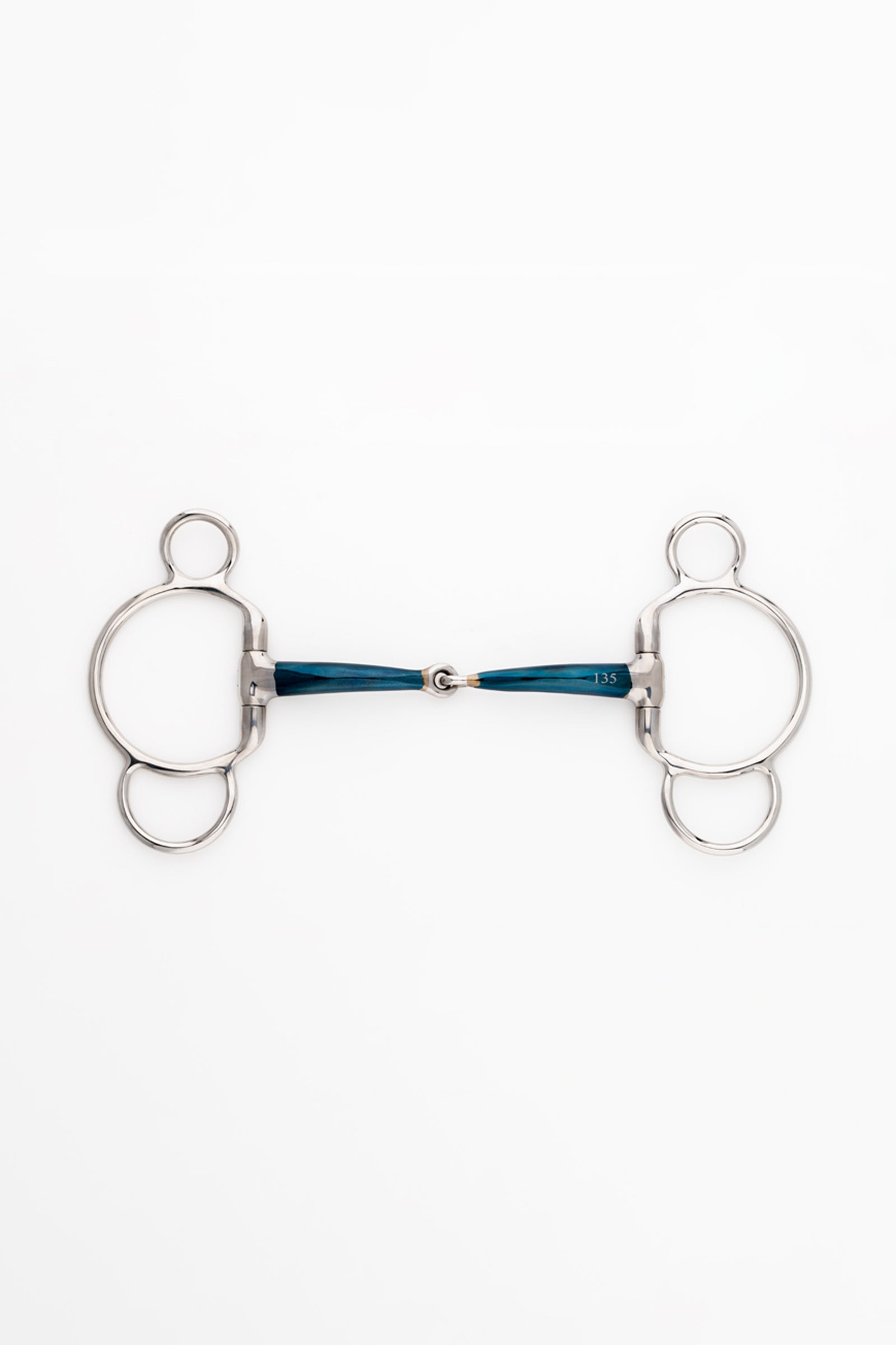 Kavalkade ergonomisch 3-ringenbit, enkelgebroken, 14 mm Bitten