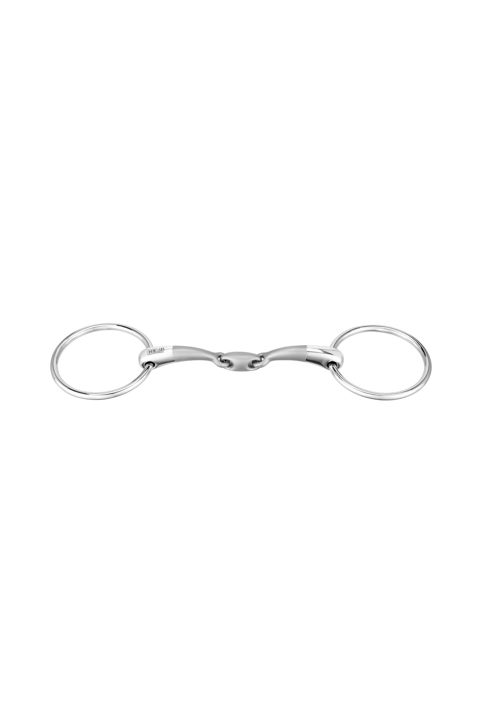Sprenger Satinox watertrens, dubbel gebroken, 14 mm, 55 mm ring, roestvrij staal Bitten