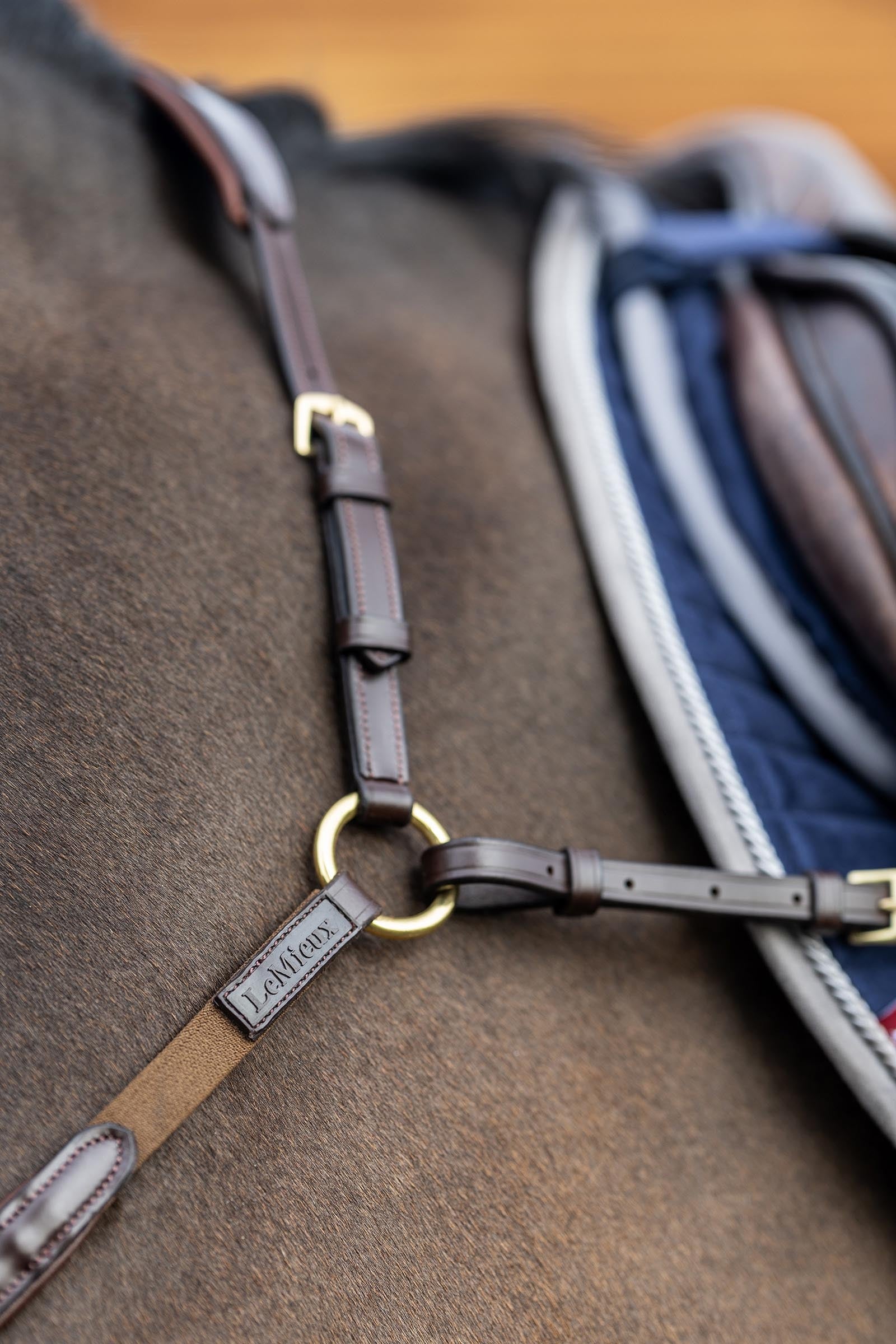 LeMieux Breastplate With Detachable Martingale Bridles & Reins