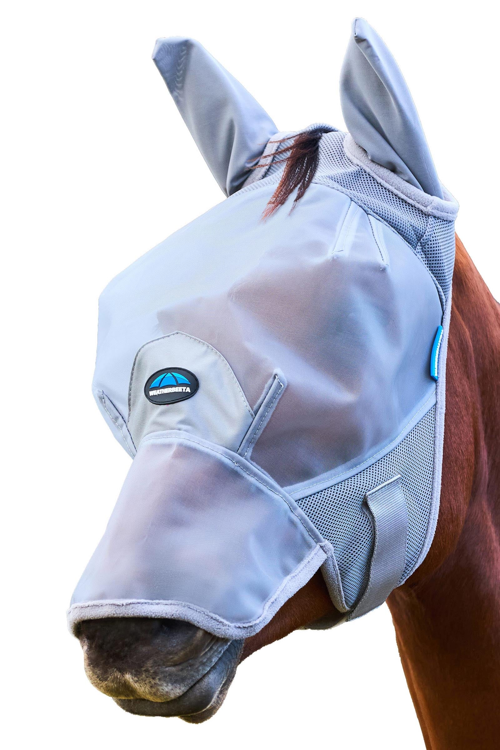 Weatherbeeta Comfitec Fine Mesh Vliegenmasker met oren en neus Vliegenbescherming