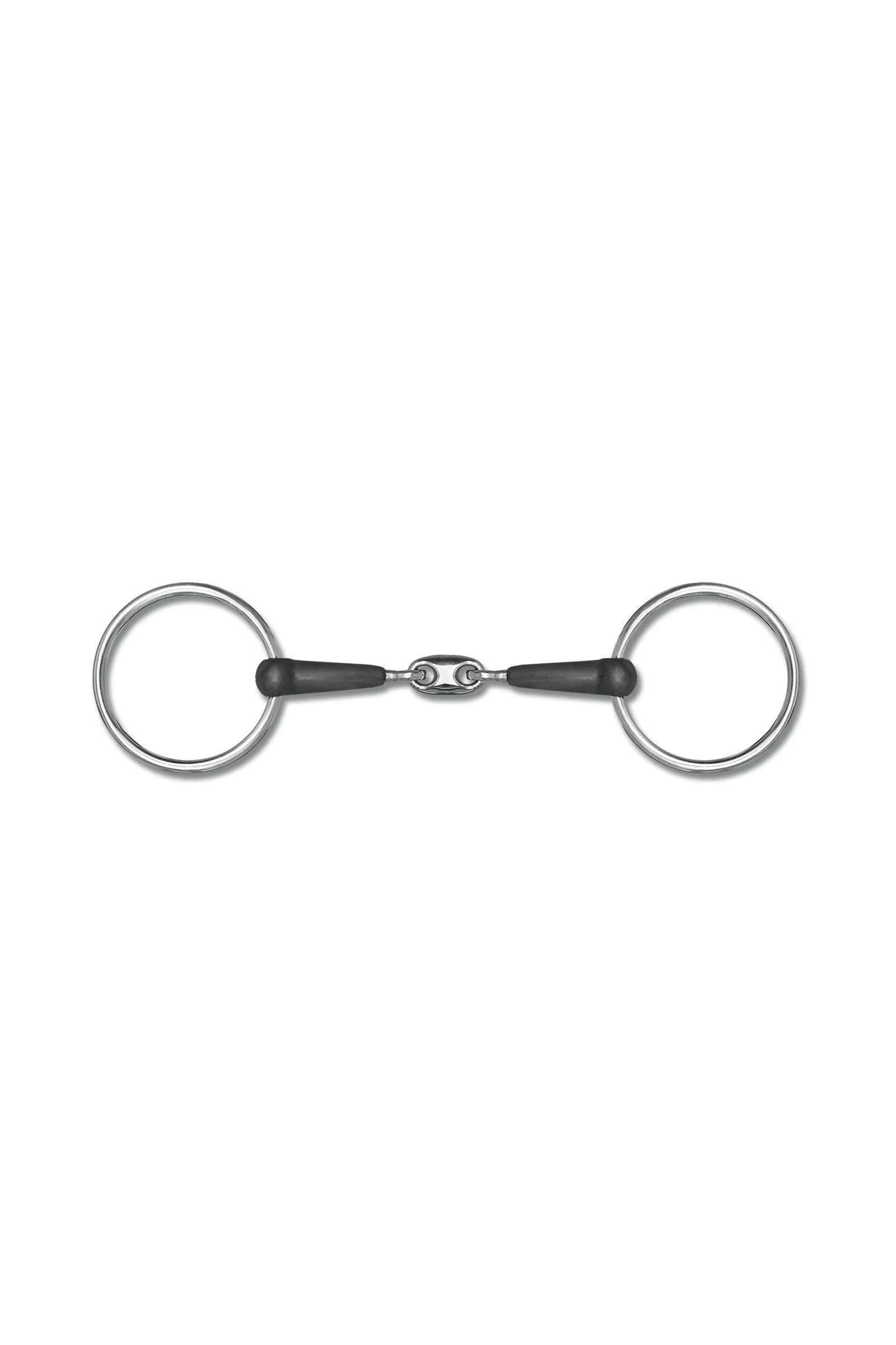 Waldhausen Rubber olijftrens, dubbel gebroken, 15 mm Bitten