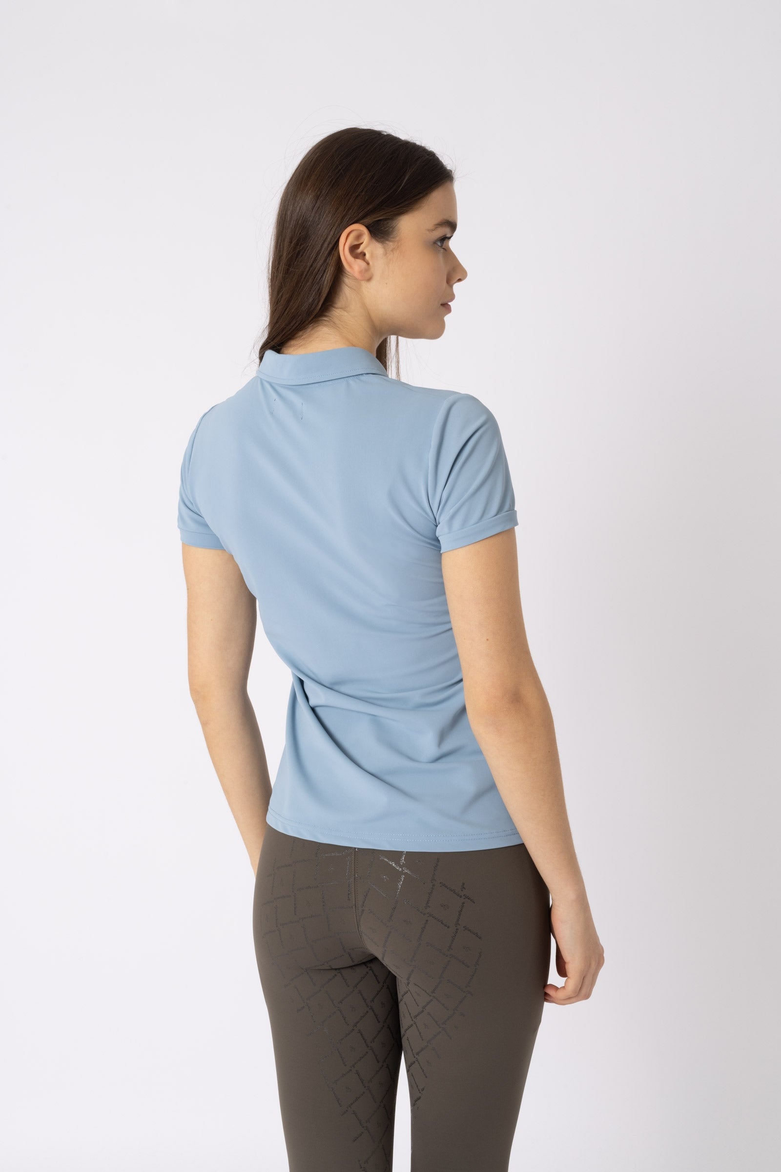 Horze Willow functioneel poloshirt, dames Dames paardrijkleding
