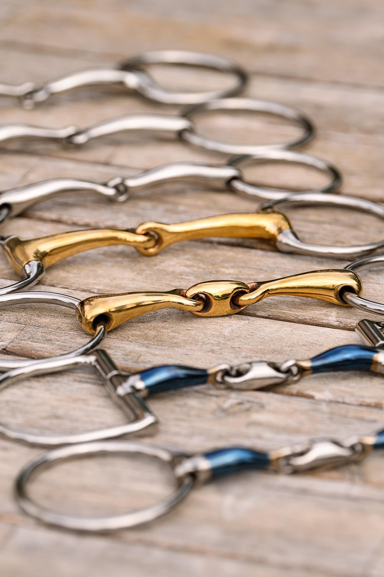 Waldhausen Cyprium Snaffle Bit, Double Jt., 16 mm Horse Bits