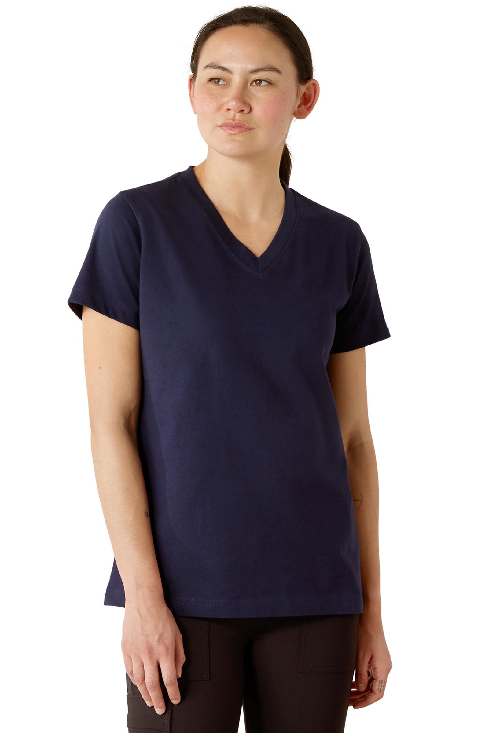 Ariat Women's Rebar Cotton Strong Standard V-Neck T-Shirt Women’s Riding Clothing