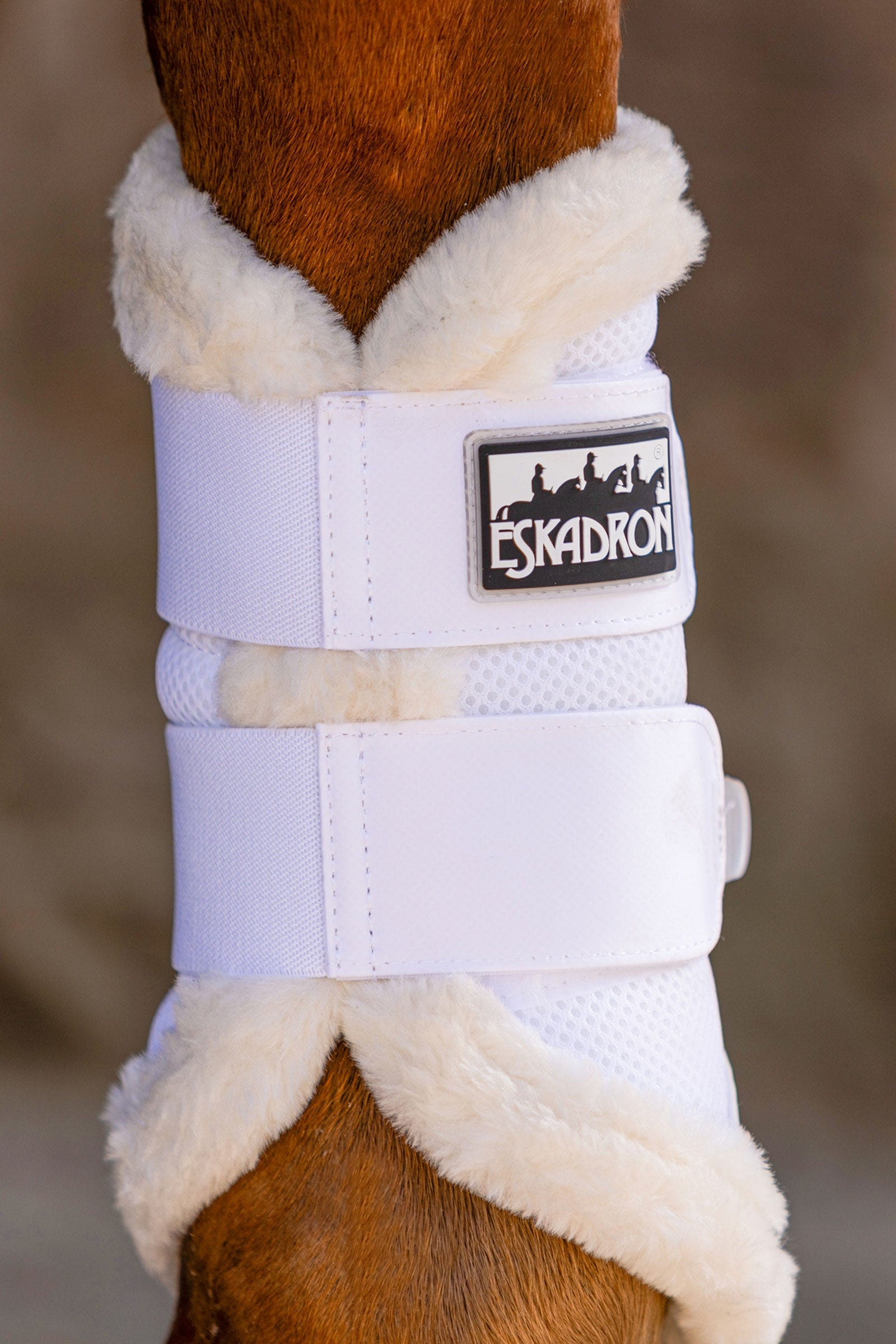 Eskadron Faux Fur Tendon Boots Leg Protection & Hoof Protection for Horses