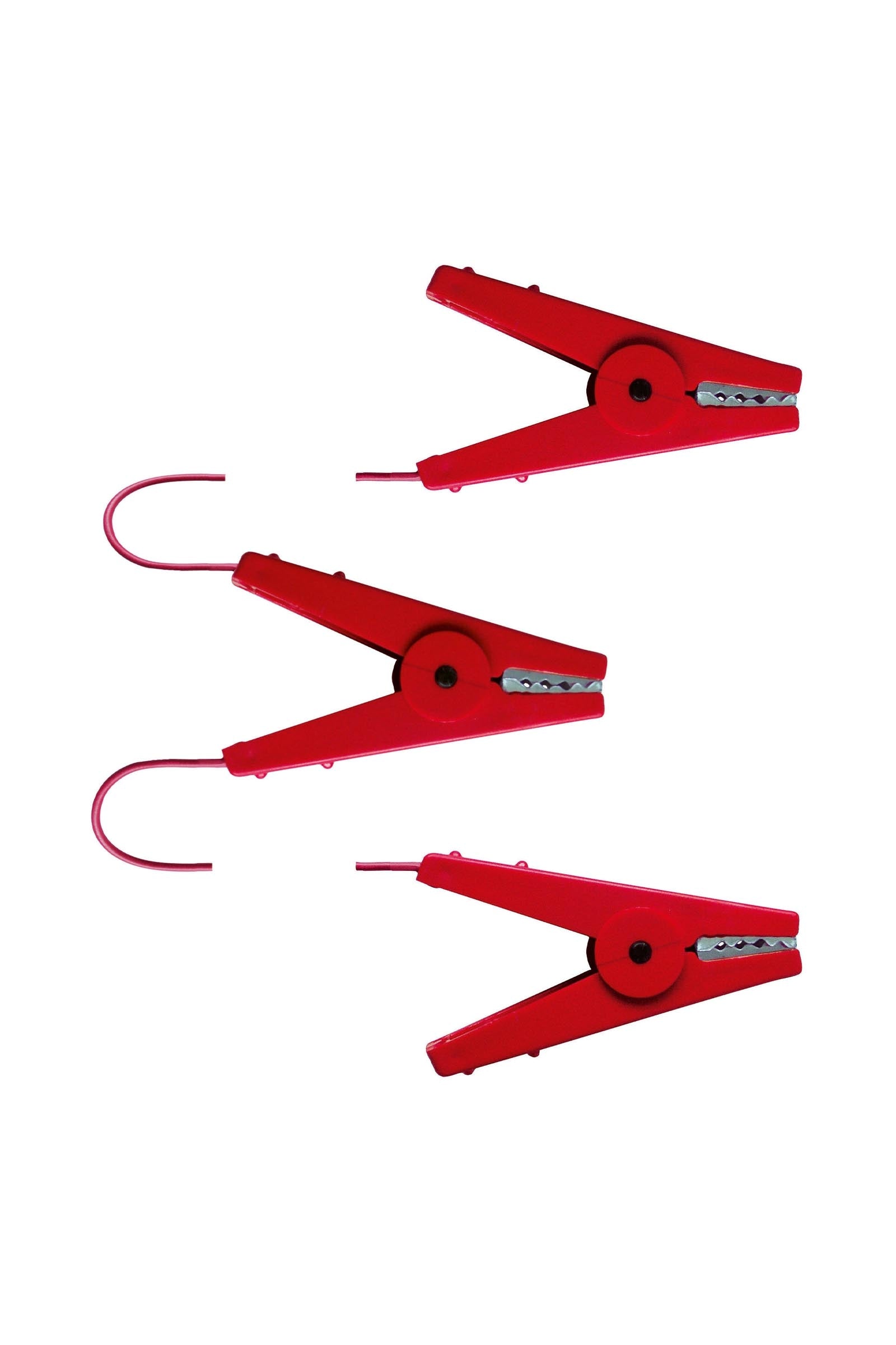 Corral CORRAL afrasteringsverbindingskabel met 3 krokodilklemmen rood (2 × 60 cm) Schrikdraad benodigdheden
