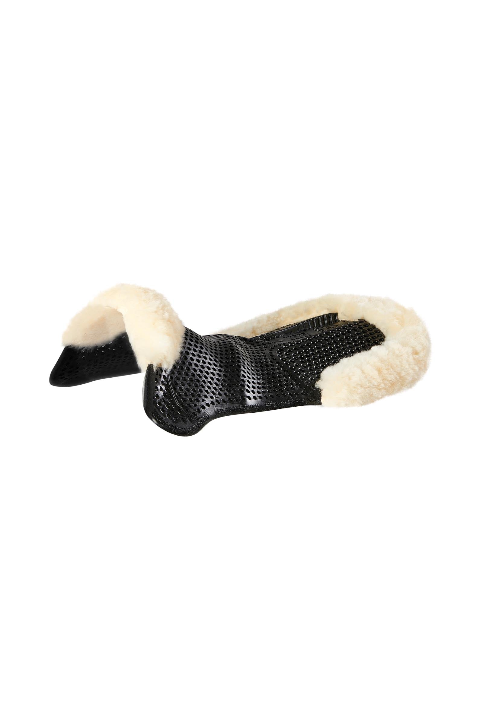 Acavallo Gel Non Slip Classic With Sheepskin Cut-Out Rear Riser Saddle Pads