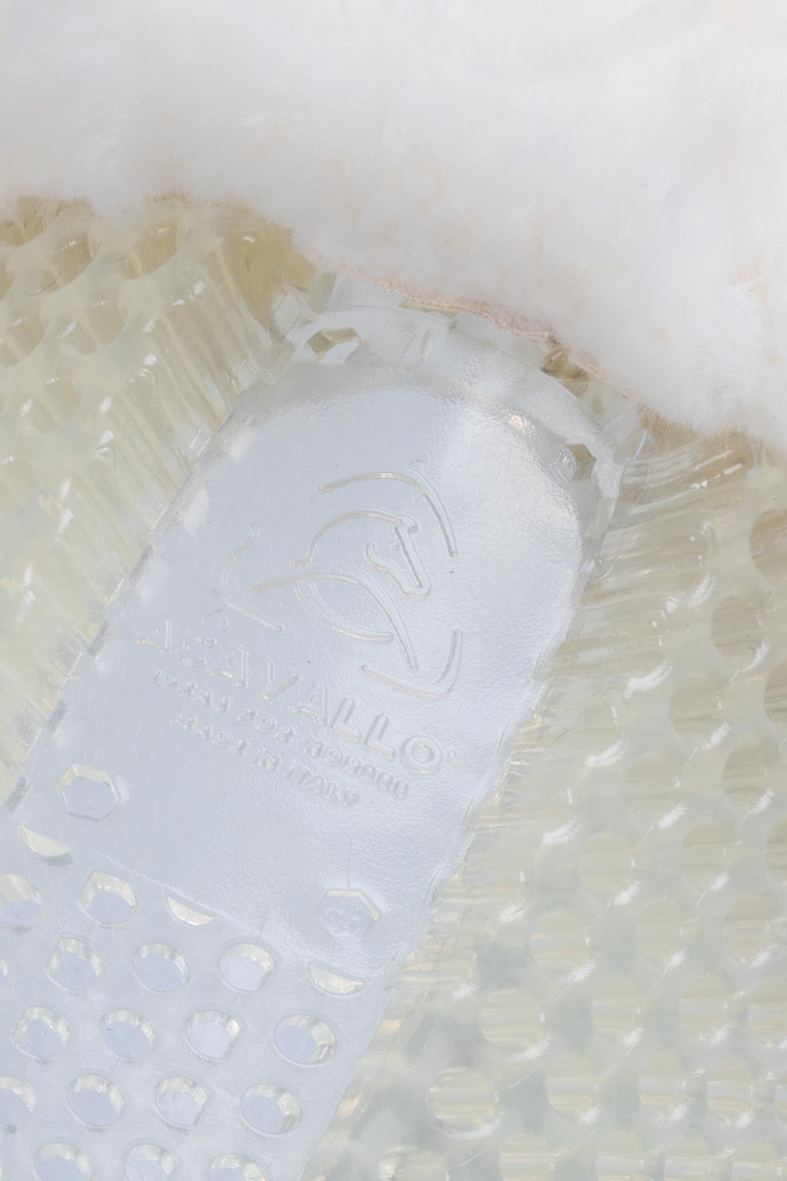 Acavallo Gel Non Slip Classic With Sheepskin Cut-Out Rear Riser Saddle Pads