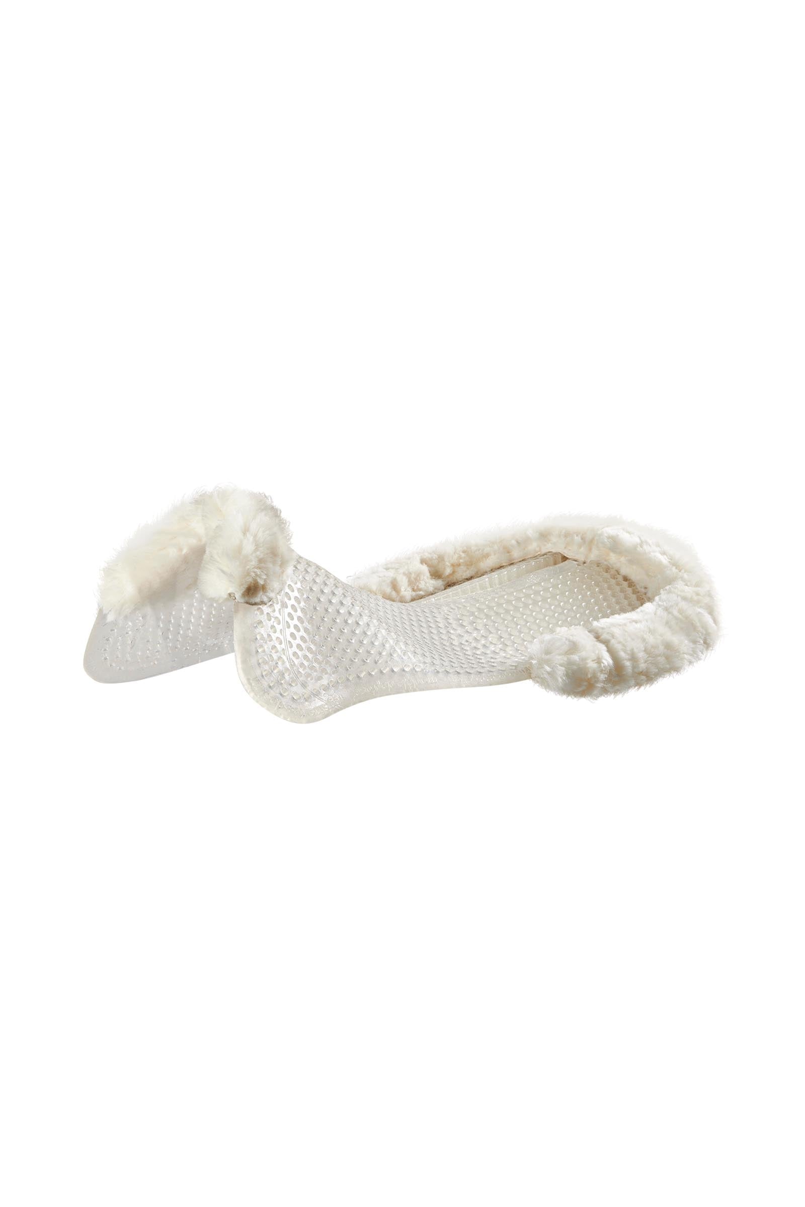 Acavallo Gel Antislip Classic met Schapenvacht Uitsparing Achterverhoger Zadeldekjes