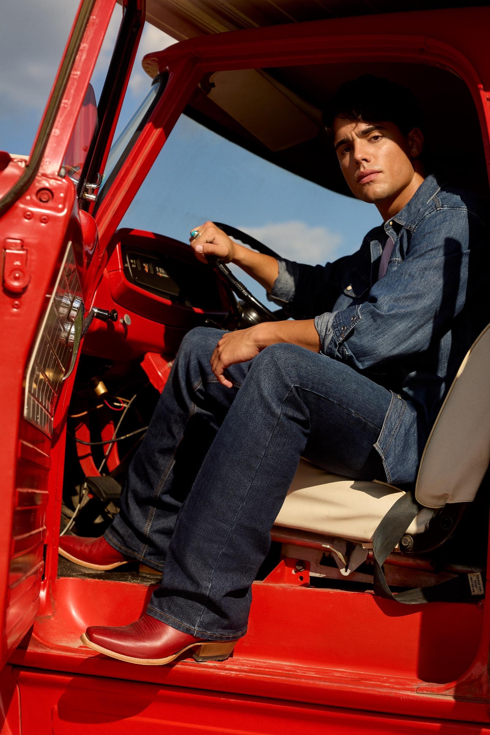Ariat Mens Denim Retro Fit Shirt Mens Riding Clothing