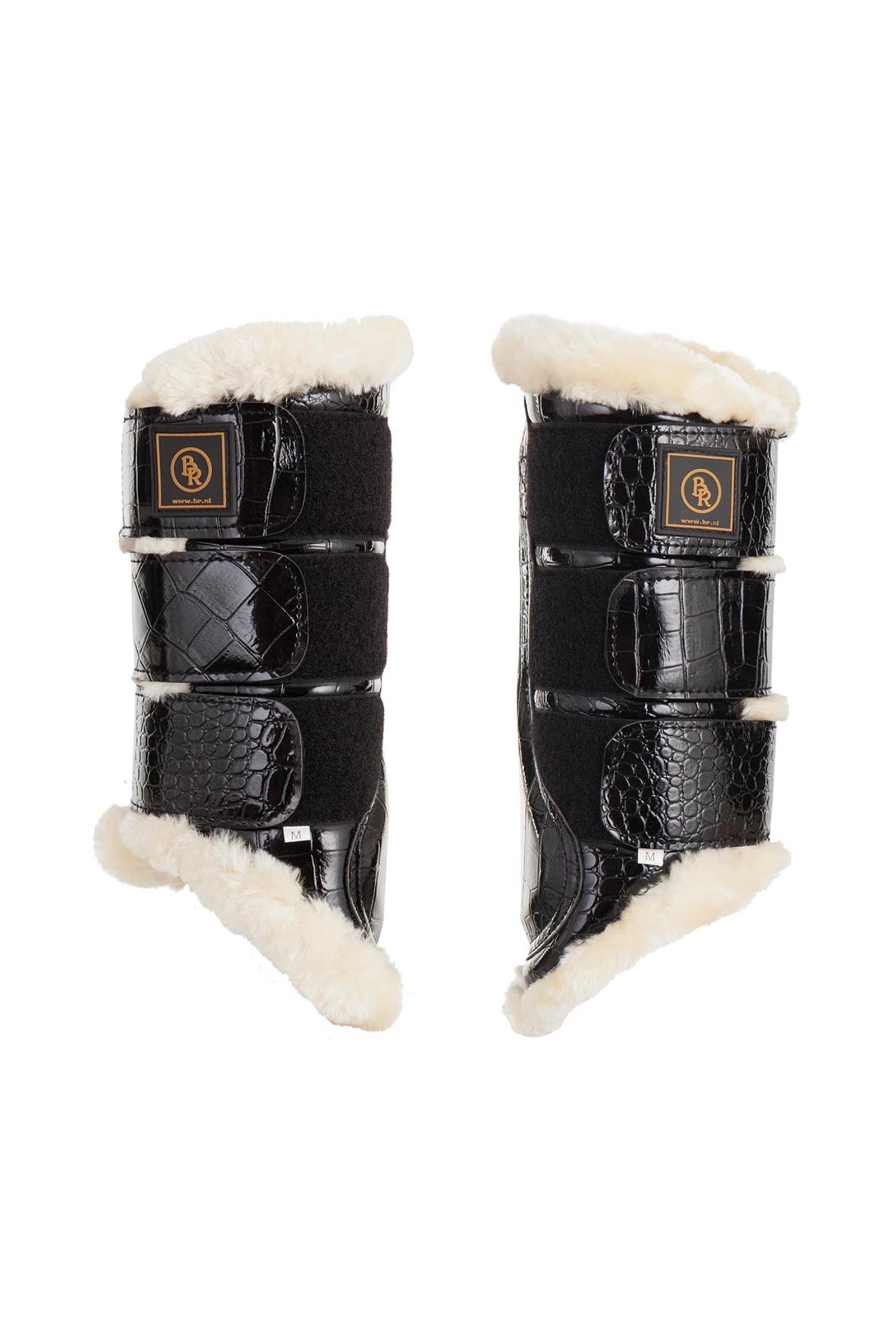 BR Majestic paardengamaschen van kunstlakleer Leg Protection & Hoof Protection for Horses