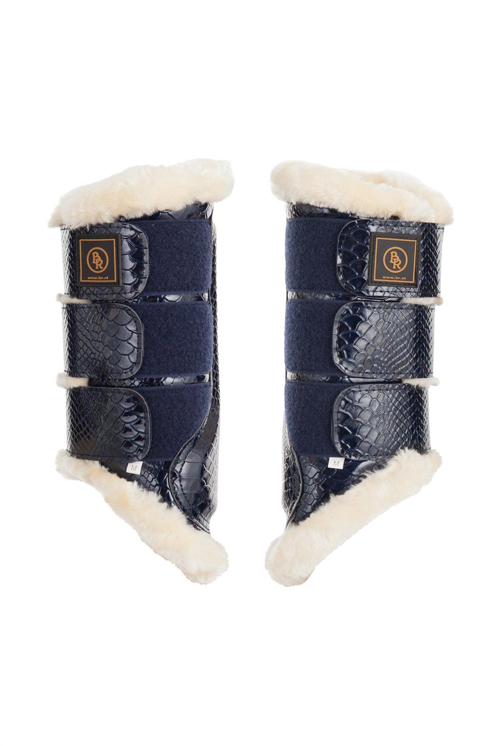 BR Majestic paardengamaschen van kunstlakleer Leg Protection & Hoof Protection for Horses