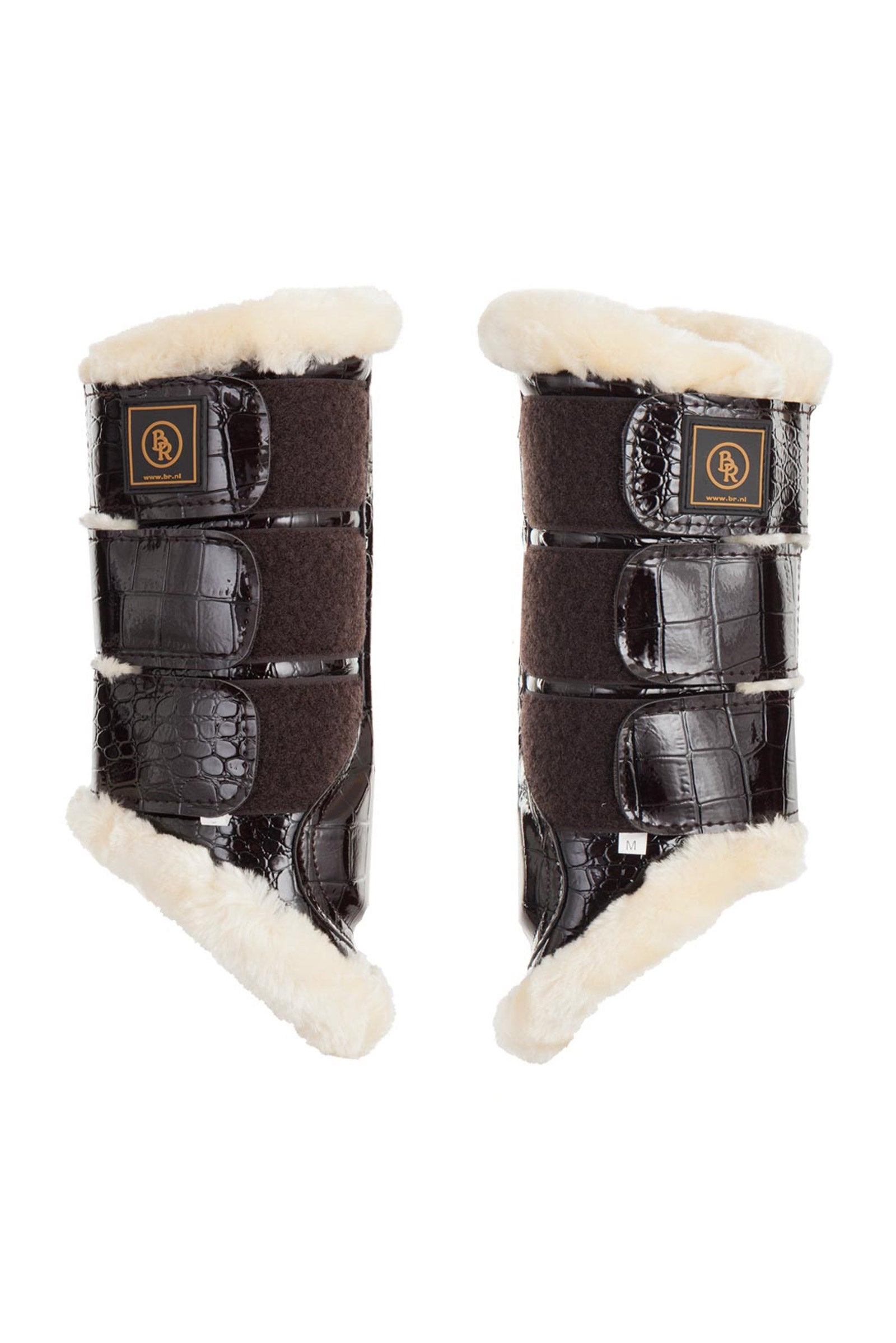 BR Majestic paardengamaschen van kunstlakleer Leg Protection & Hoof Protection for Horses