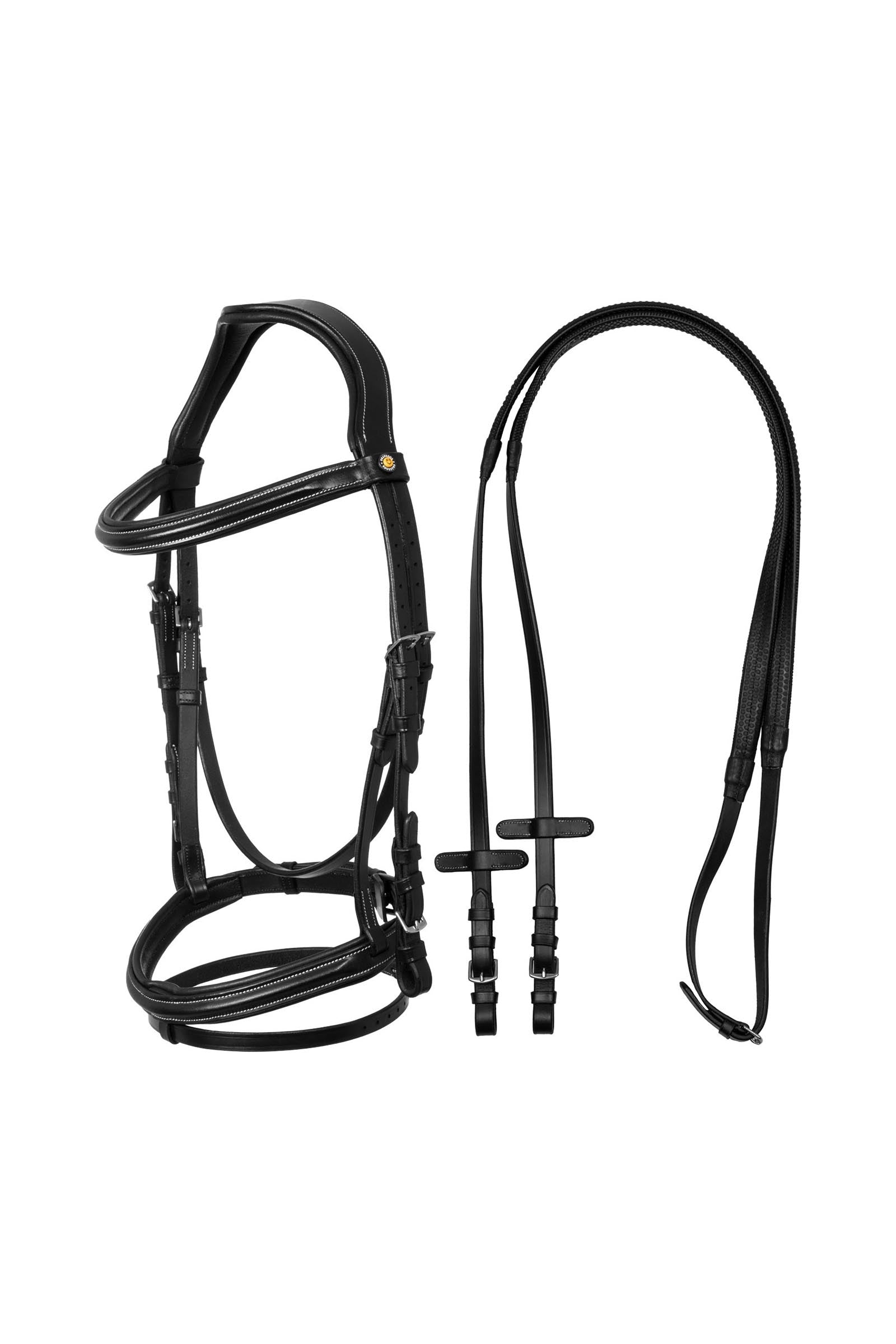 Equestro Raised & Padded Anatomical Bridle Bridles & Reins