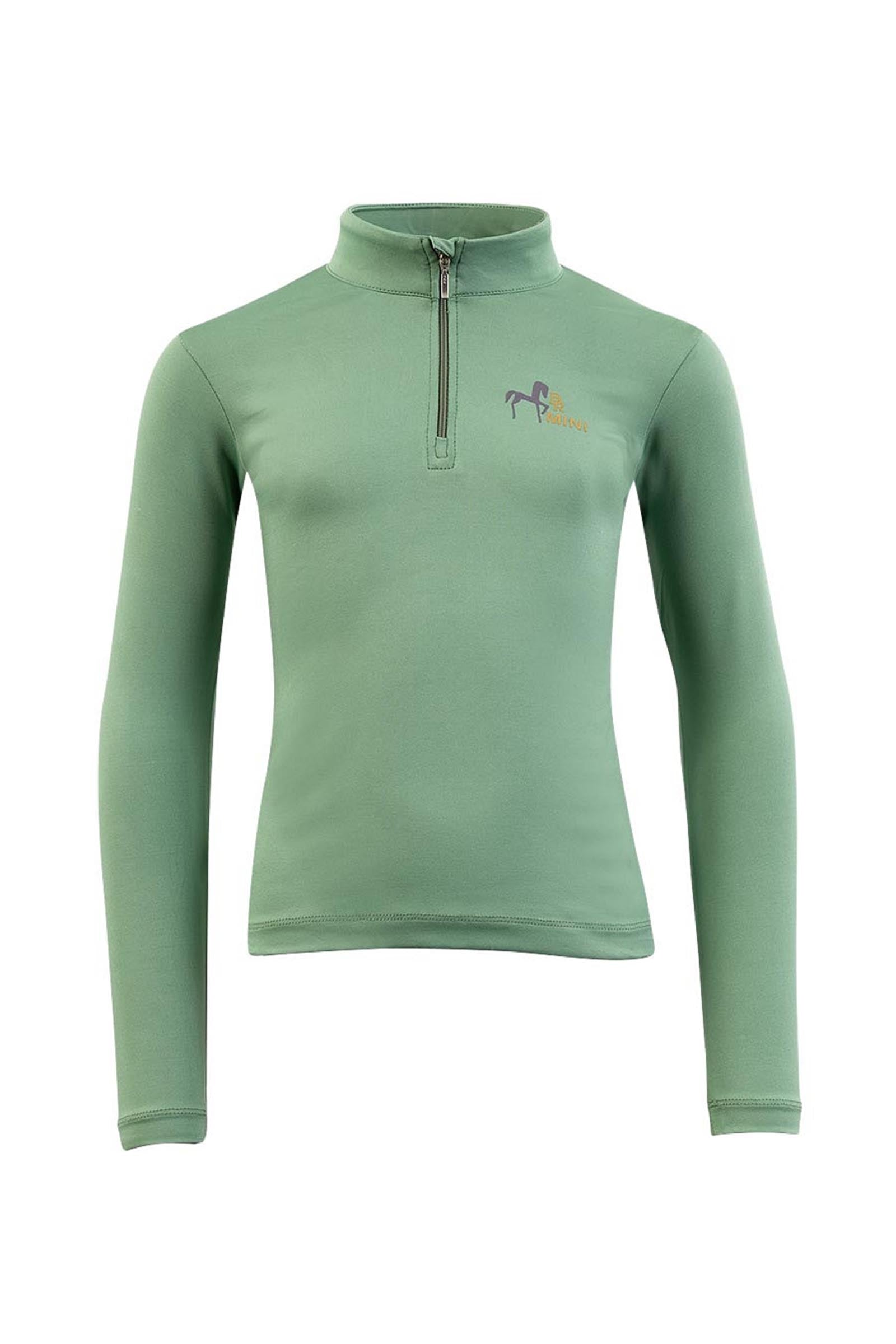 BR Mini Kids zip up longsleeve shirt Kinder paardrijkleding