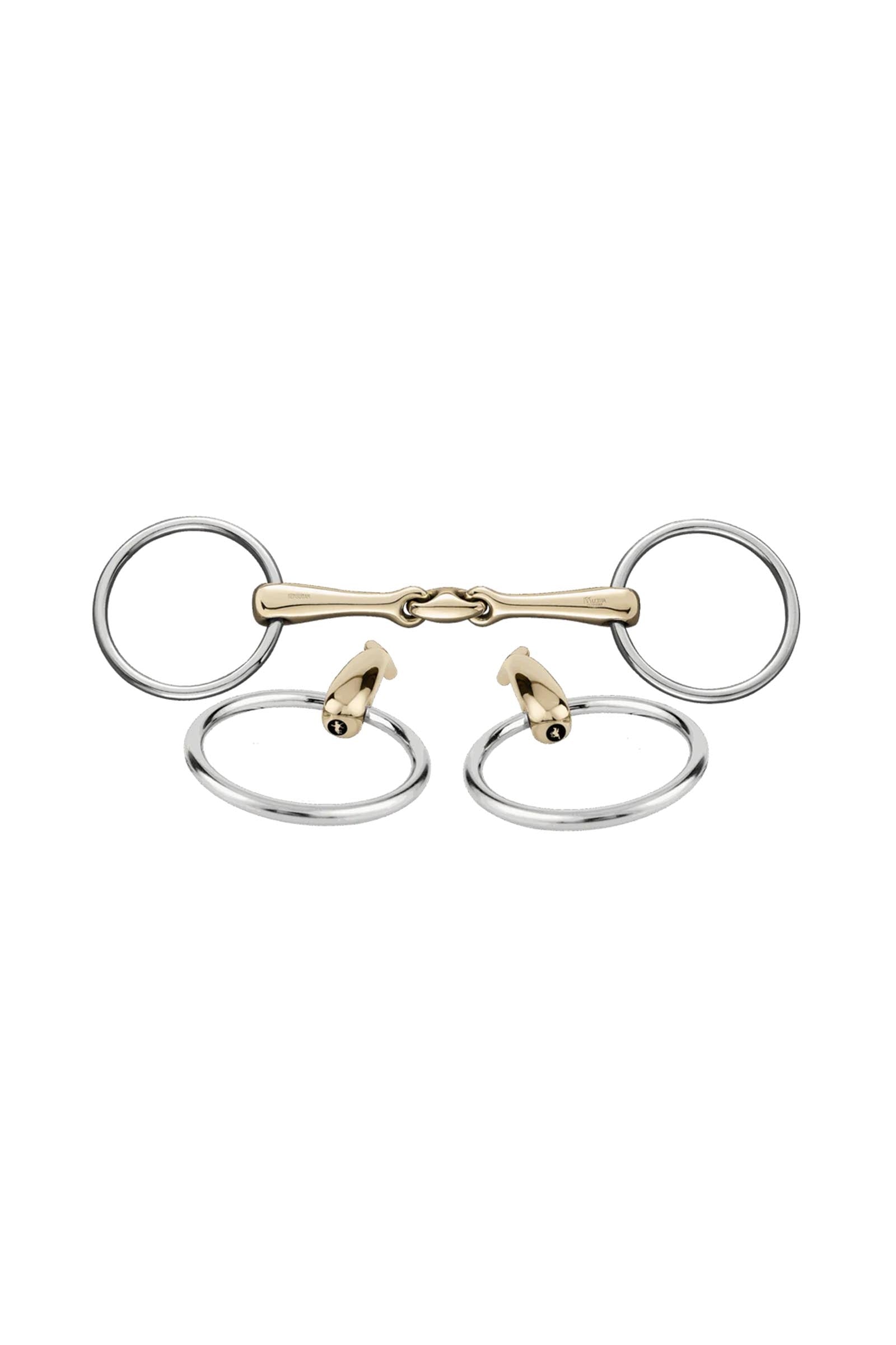 Sprenger Klimke Collection KK Ultra løse ringe trensebid, dobbeltleddet, 16 mm, Sensogan Bitten