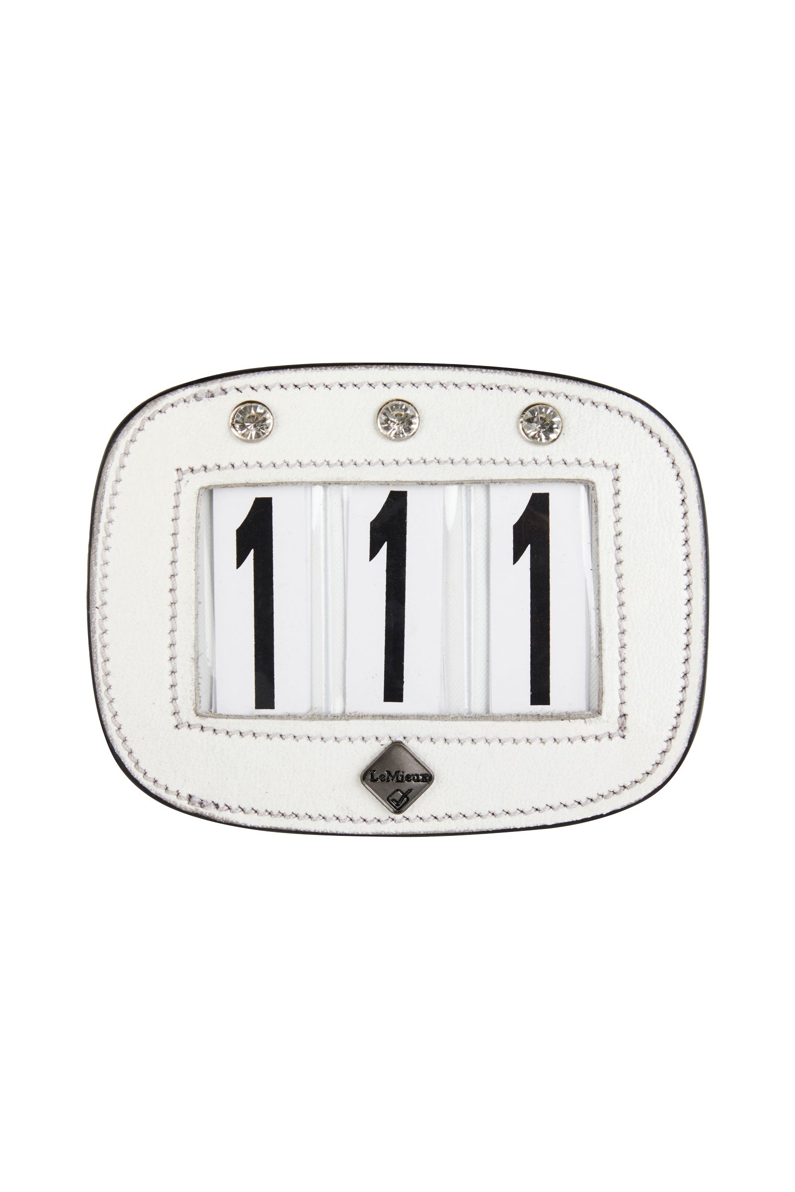 LeMieux Saddle Number Holder With Crystals Saddle Pads