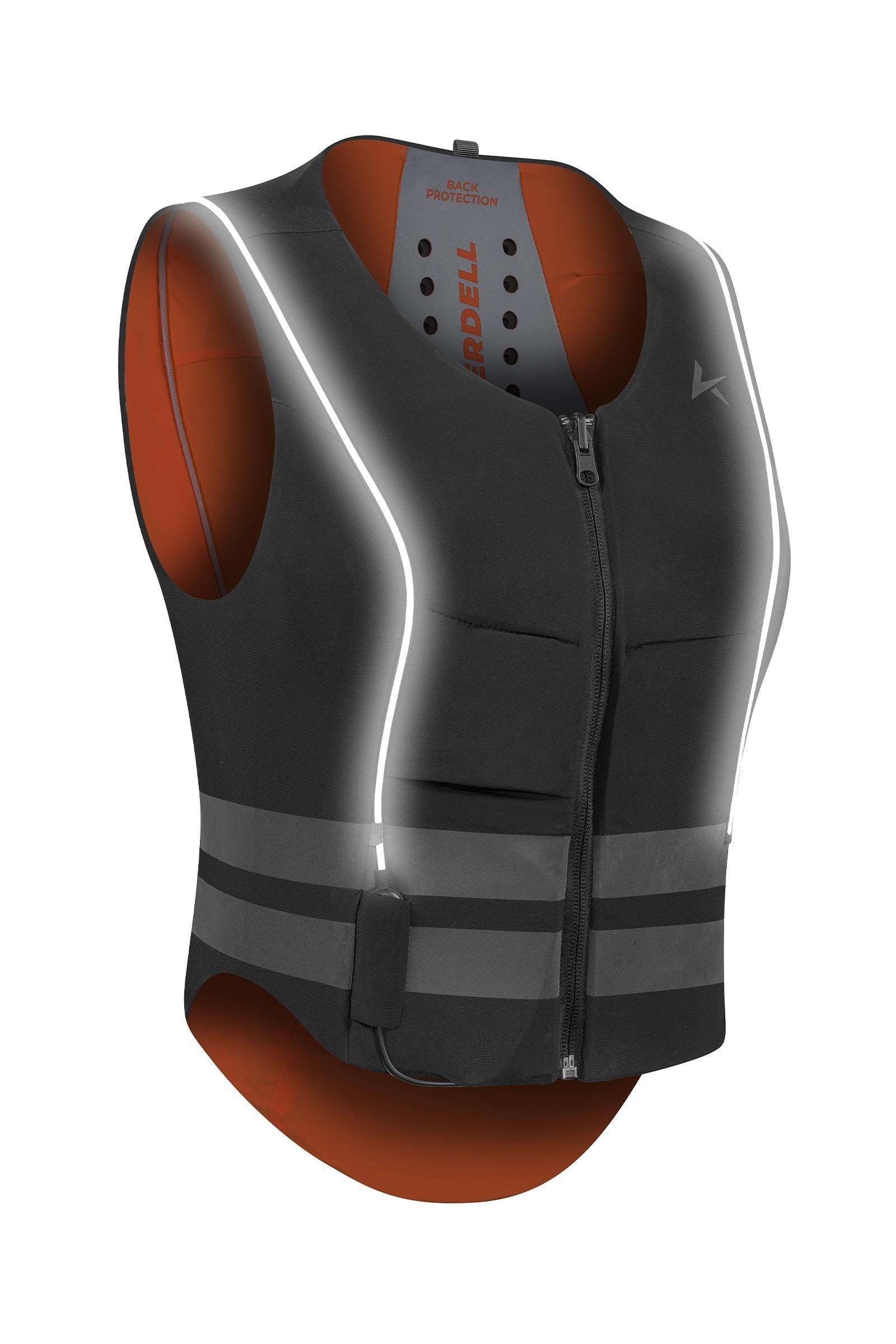 Komperdell FlexFit High Visibility Ballistic Vest With Back Protector, Reversible Safety Equipment