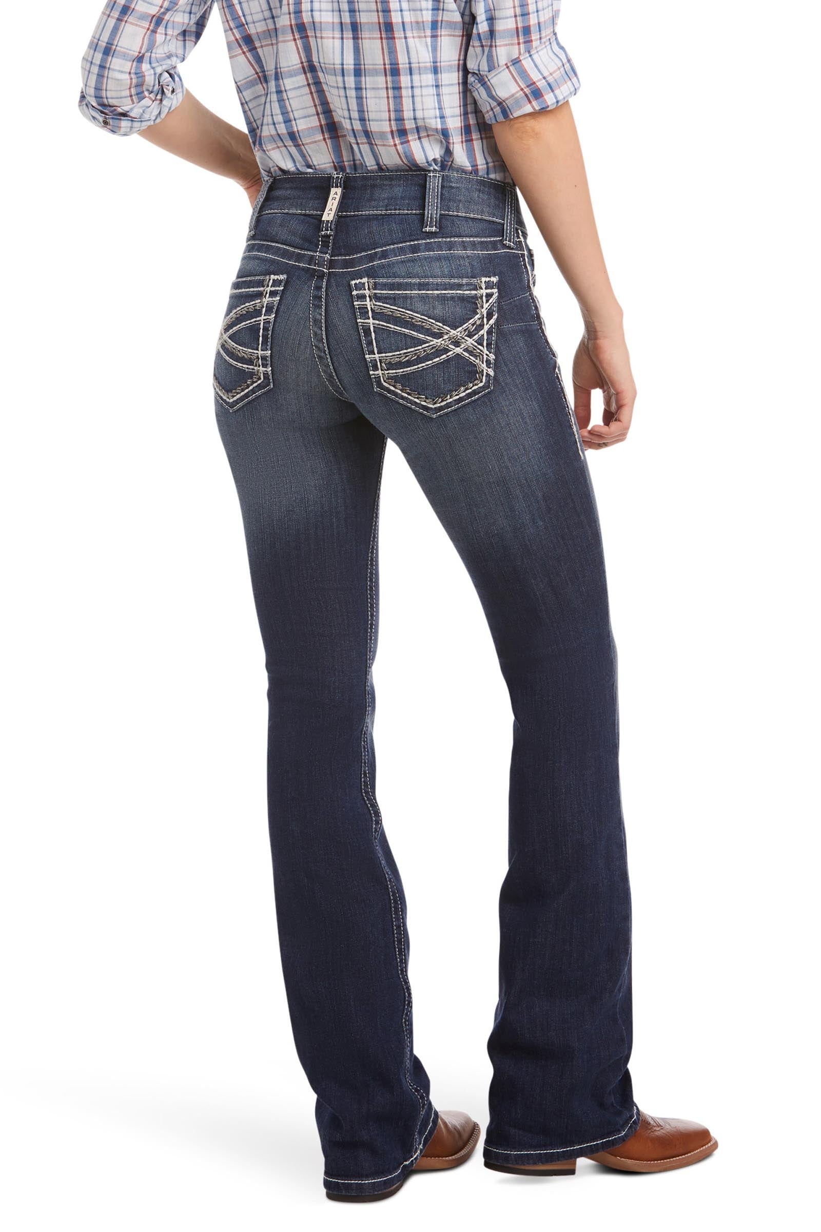 Ariat R.E.A.L. Mid Rise Stretch Entwined bootcut jeans voor dames Womens Breeches