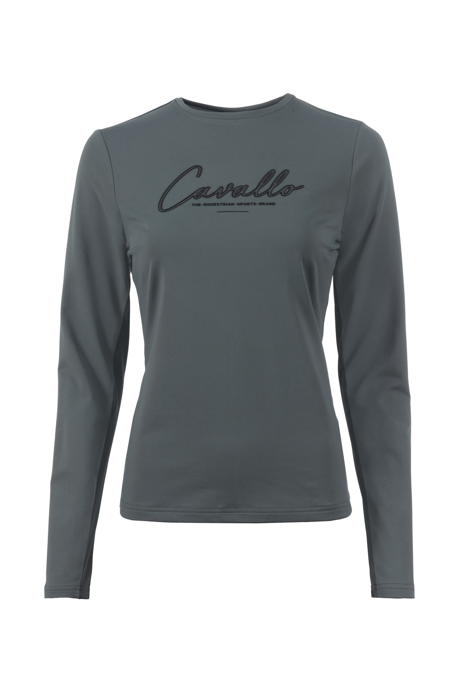 Cavallo Rondhals shirt CavalMaron Dames paardrijkleding