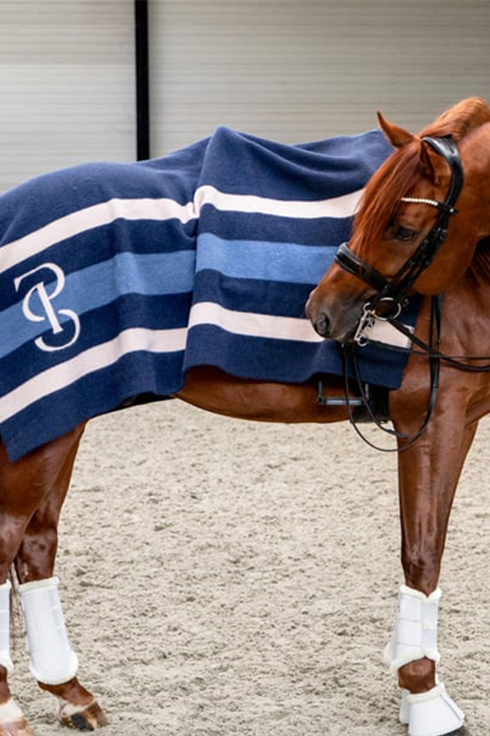 PS of Sweden Striped Wool Blanket Horse Rugs