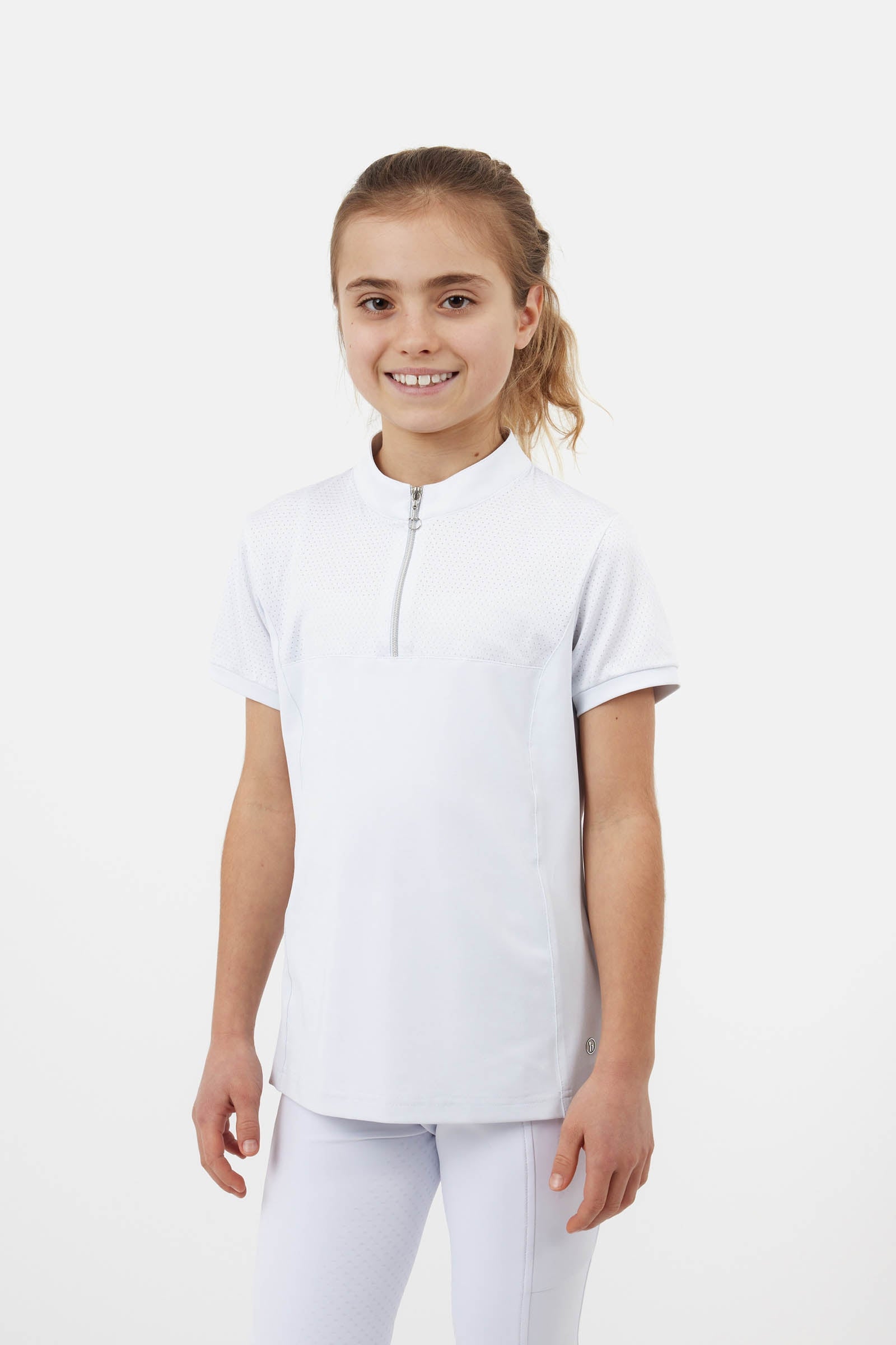 Horze Young Rider Louisa wedstrijdshirt met mesh Kinder paardrijkleding