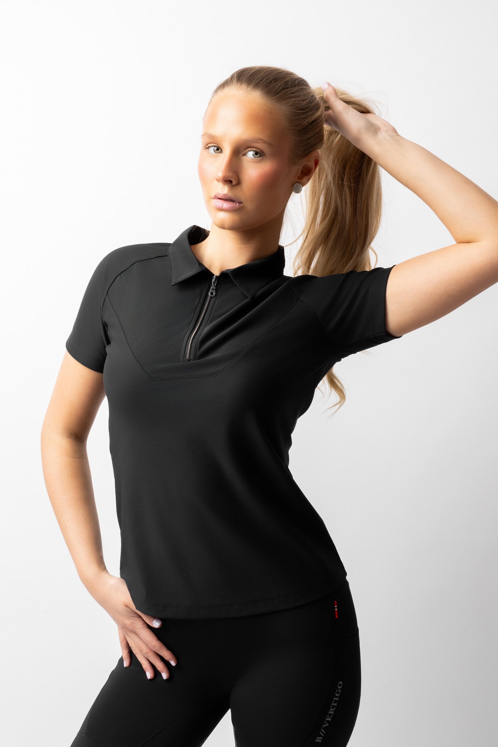 B Vertigo Giselle dames tweekleurig poloshirt Dames paardrijkleding