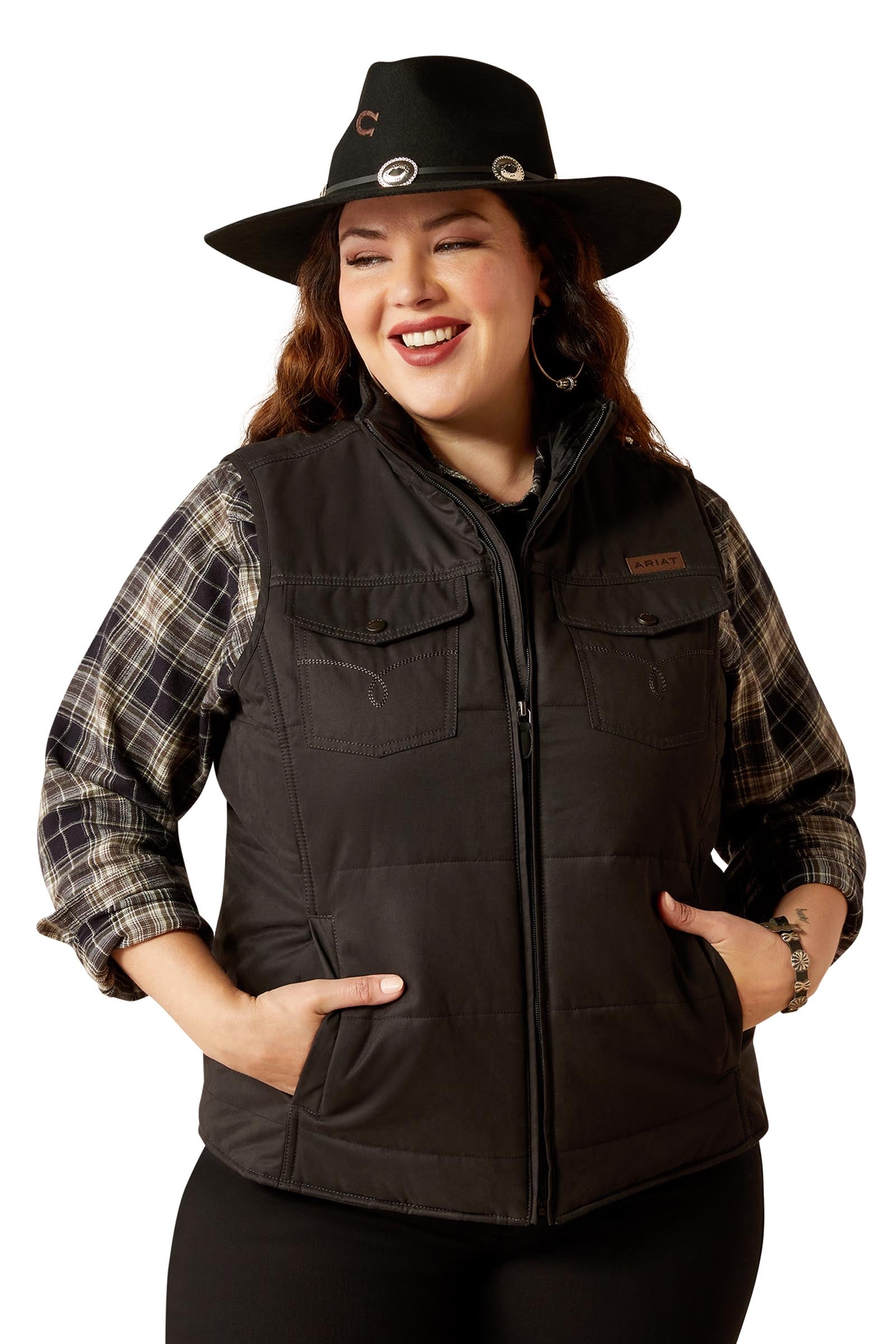 Ariat Grizzly Dames gewatteerde bodywarmer Dames paardrijkleding
