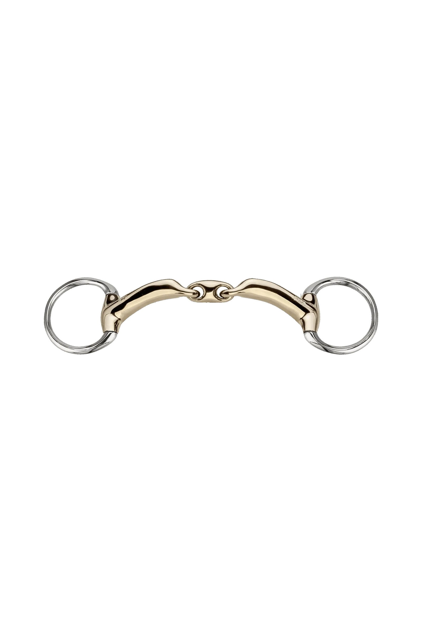 Sprenger Novocontact olijfkop onderlegtrens D-ringen, dubbel gebroken, 14 mm, Sensogan Bitten