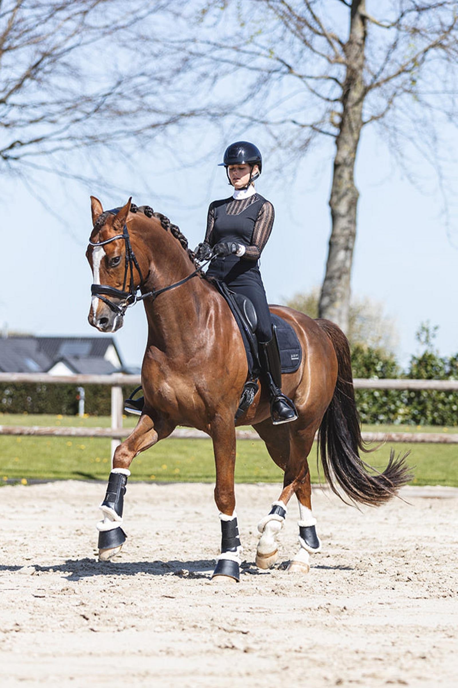 Anky ANKY Bell Boots With Neoprene Lining & Faux Fur Leg Protection & Hoof Protection for Horses