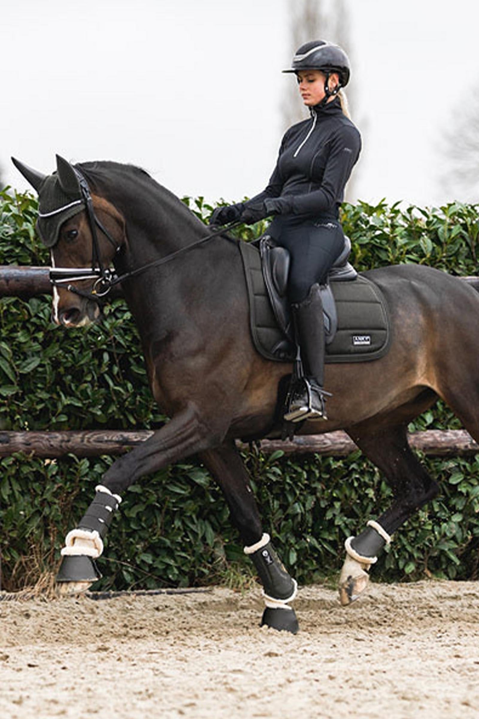 Anky ANKY Bell Boots With Neoprene Lining & Faux Fur Leg Protection & Hoof Protection for Horses