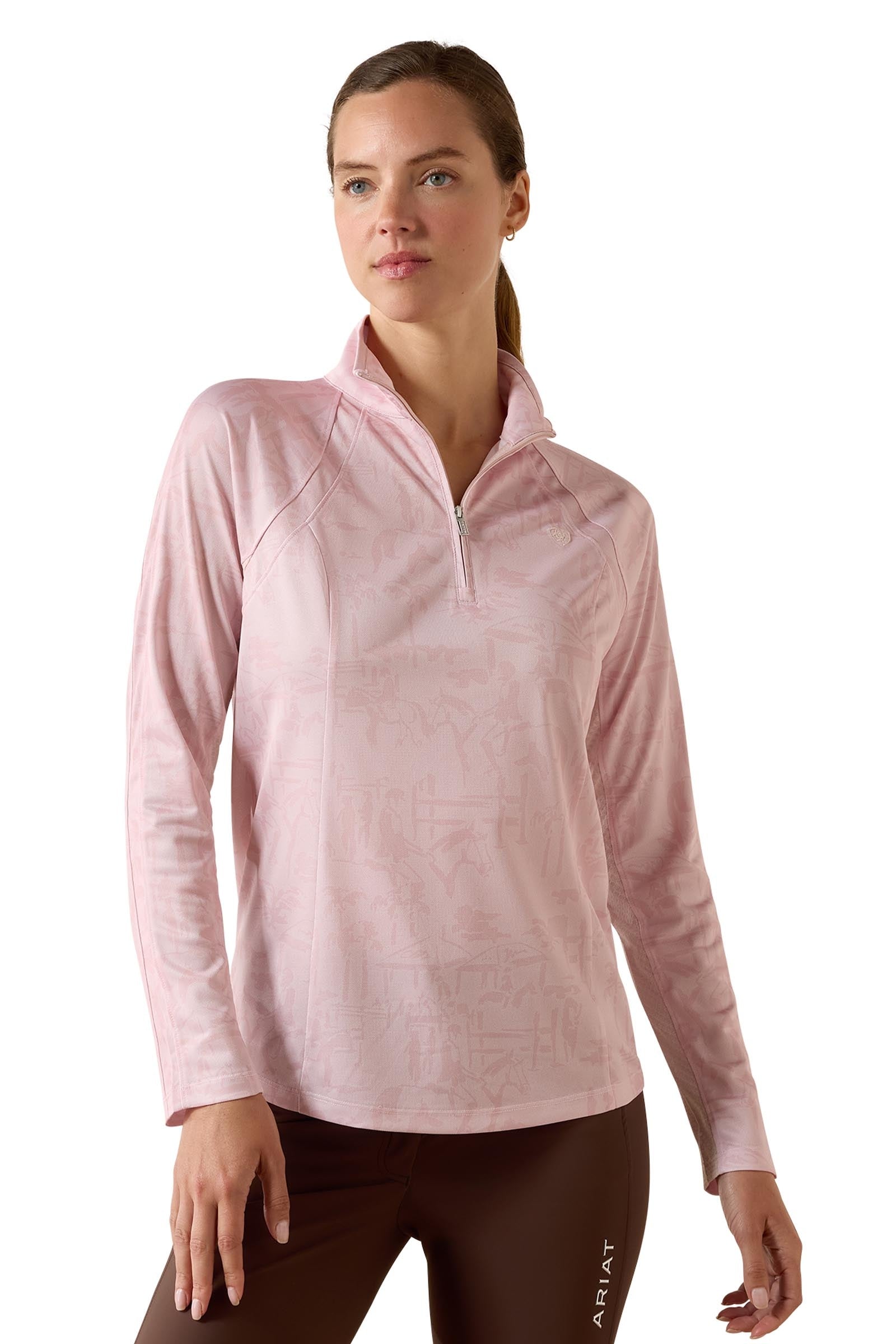 Ariat Women's Sunstopper 3.0 1/4 Zip Baselayer Dames paardrijkleding