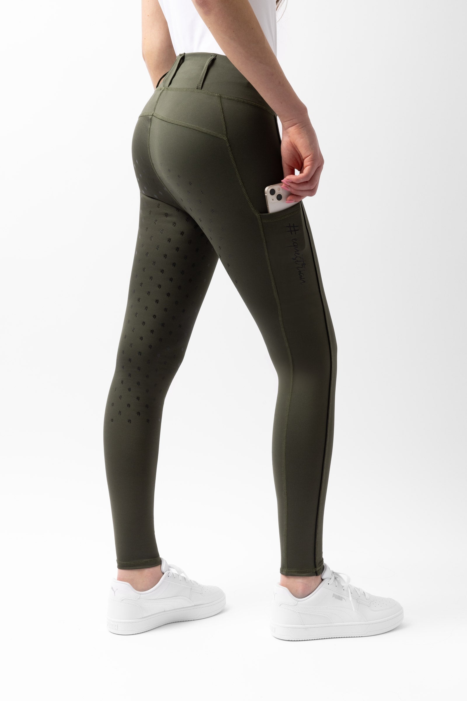 Horze Young Rider Aya Women's High Waist Tights Kids Apparel